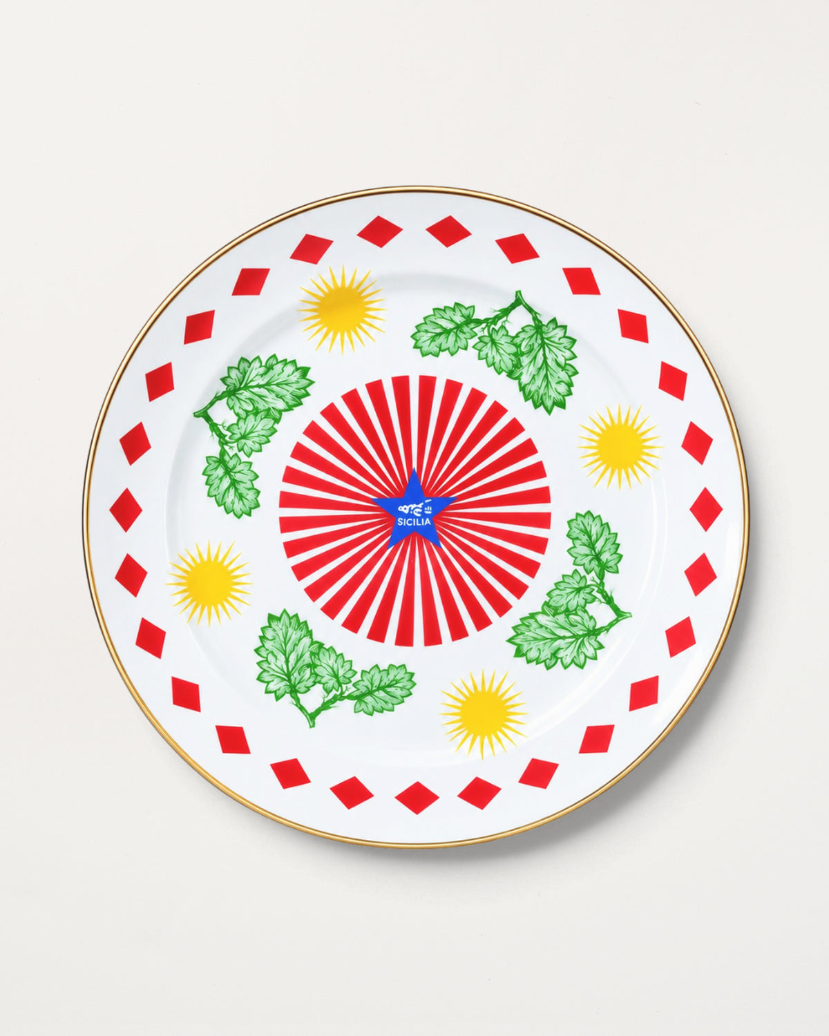 Round Platter/Leaved D32cm