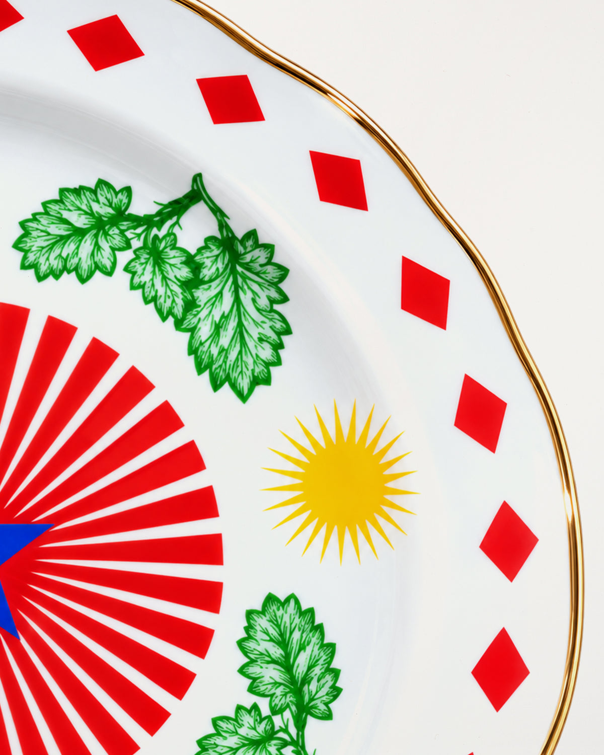 Round Platter/Leaved D32cm