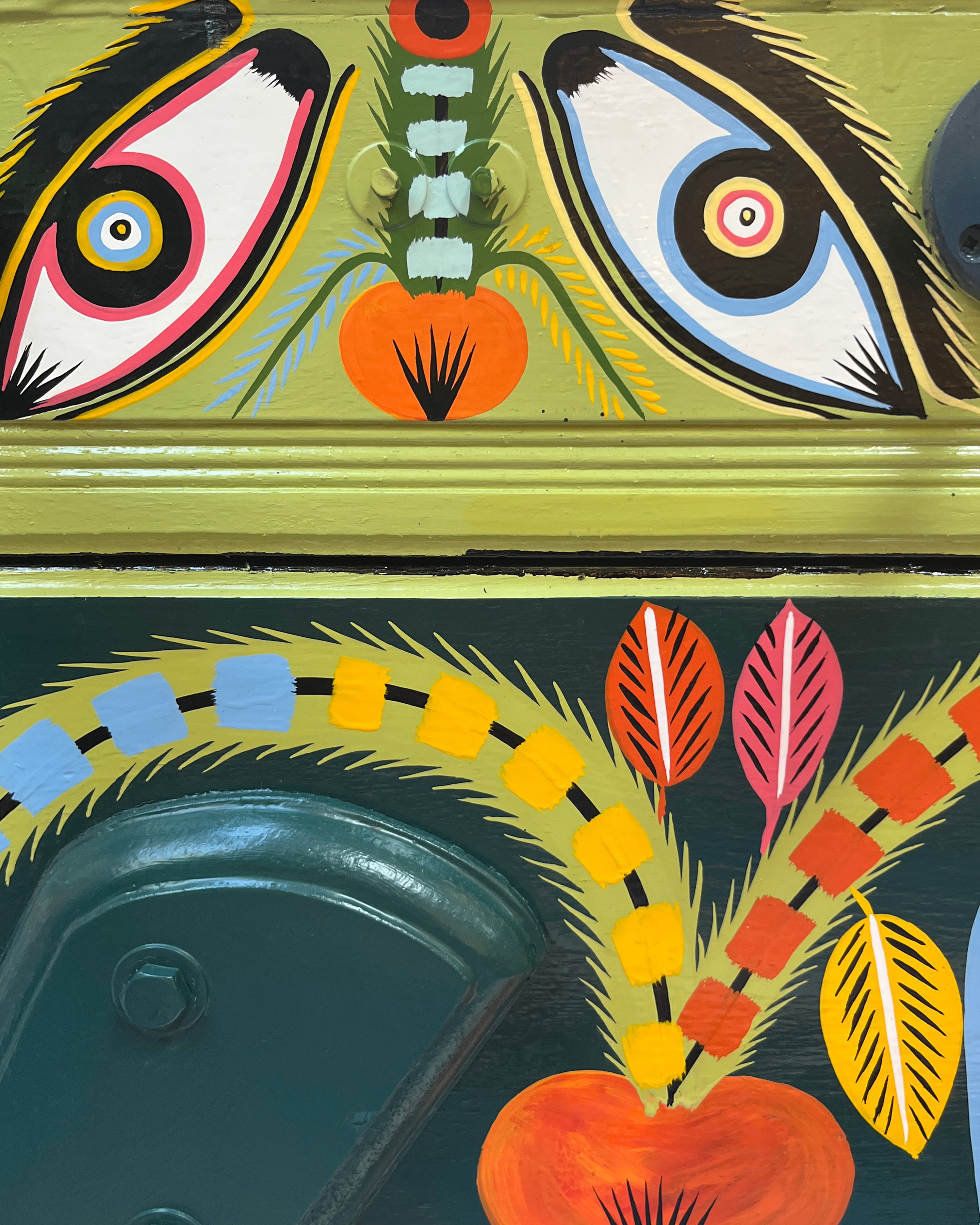 Senegalese Hand-painted Foosball Table