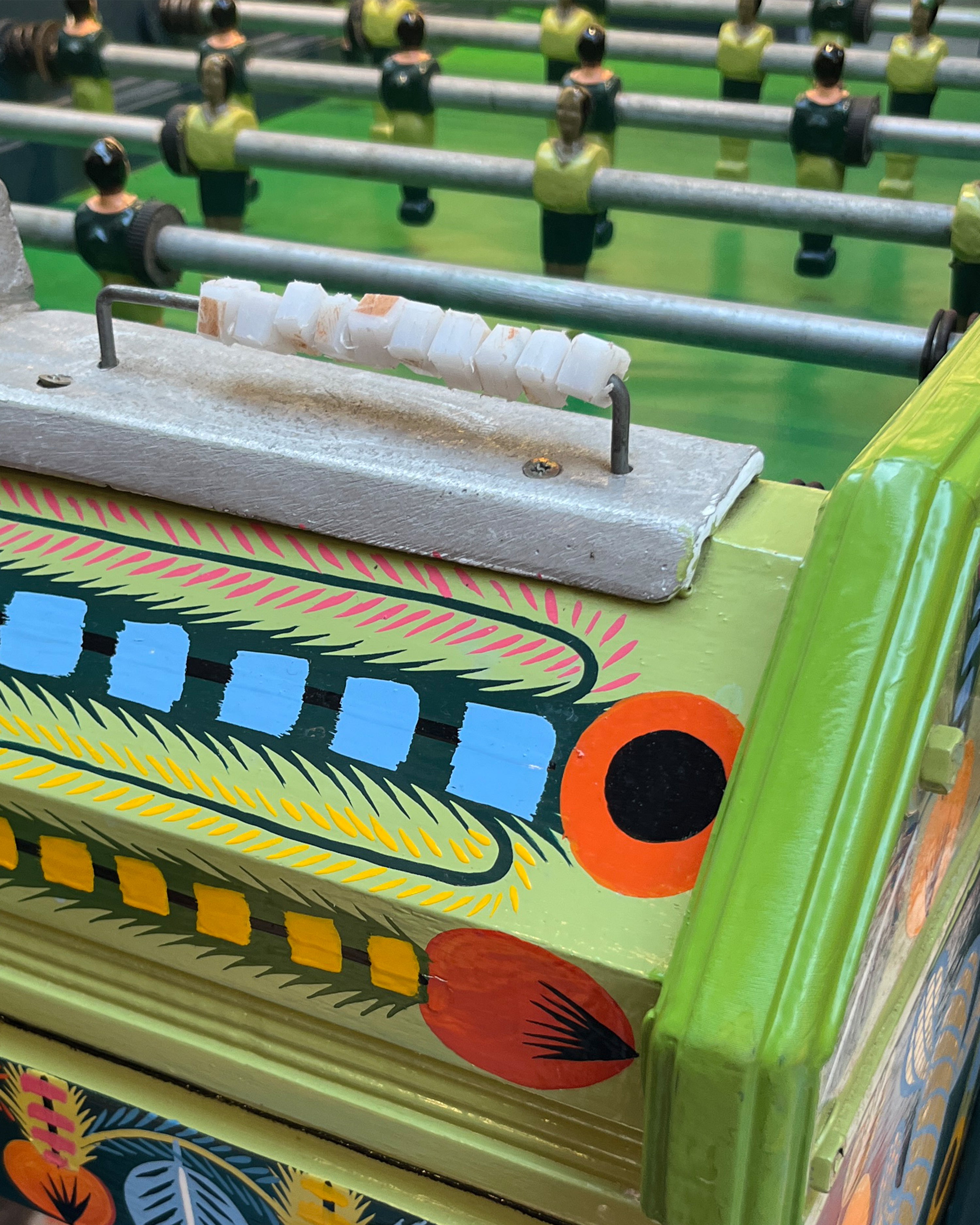 Senegalese Hand-painted Foosball Table