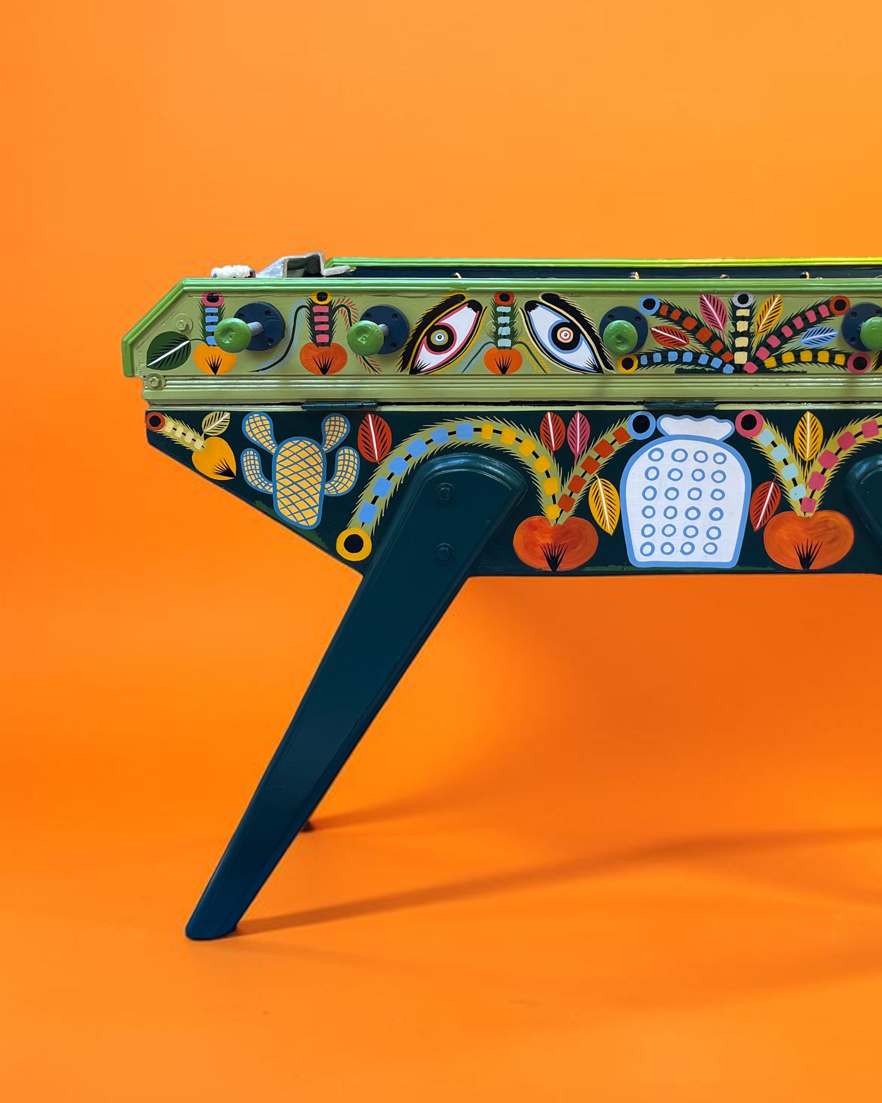 Senegalese Hand-painted Foosball Table