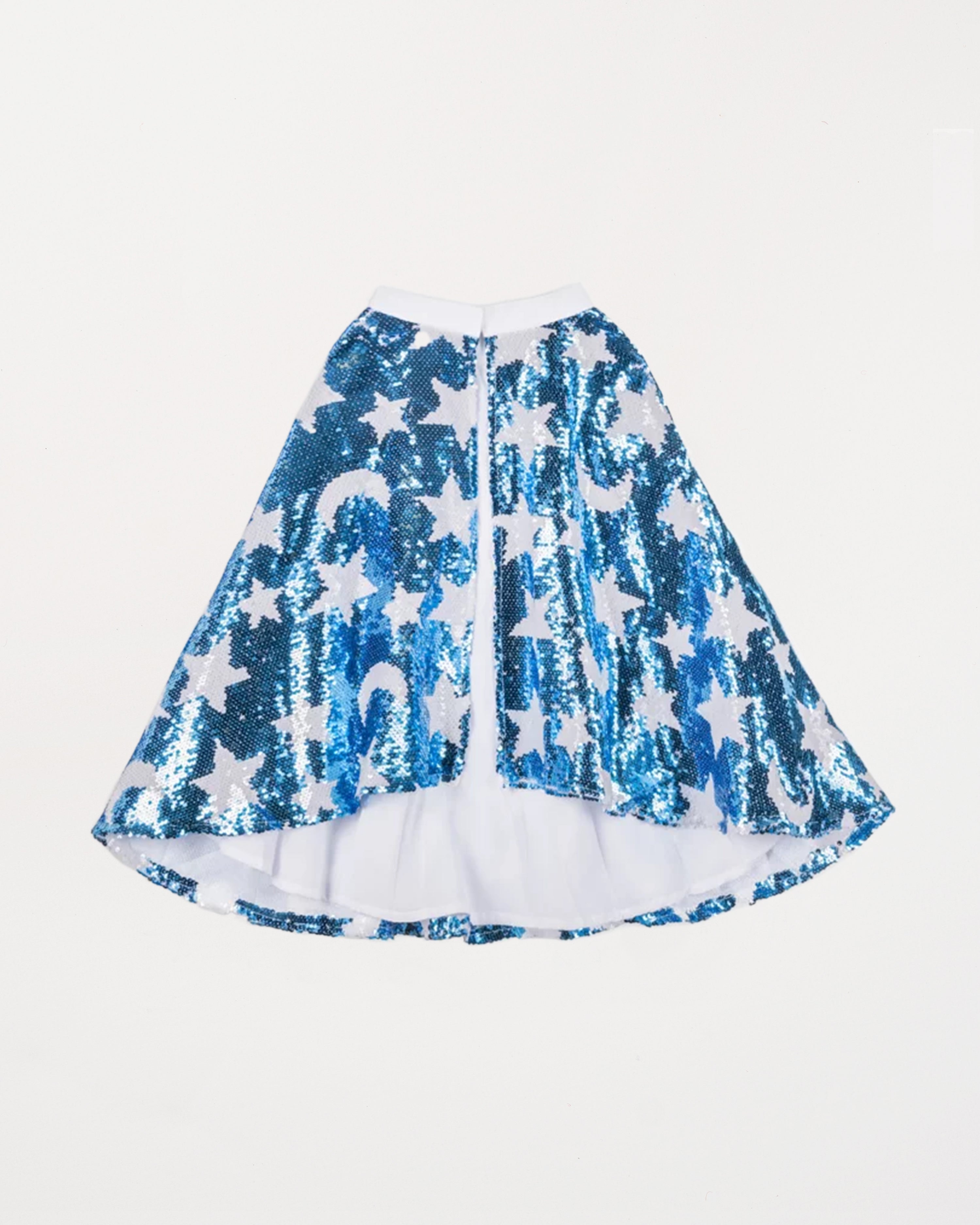 Sequin Cosmic Cape Blue