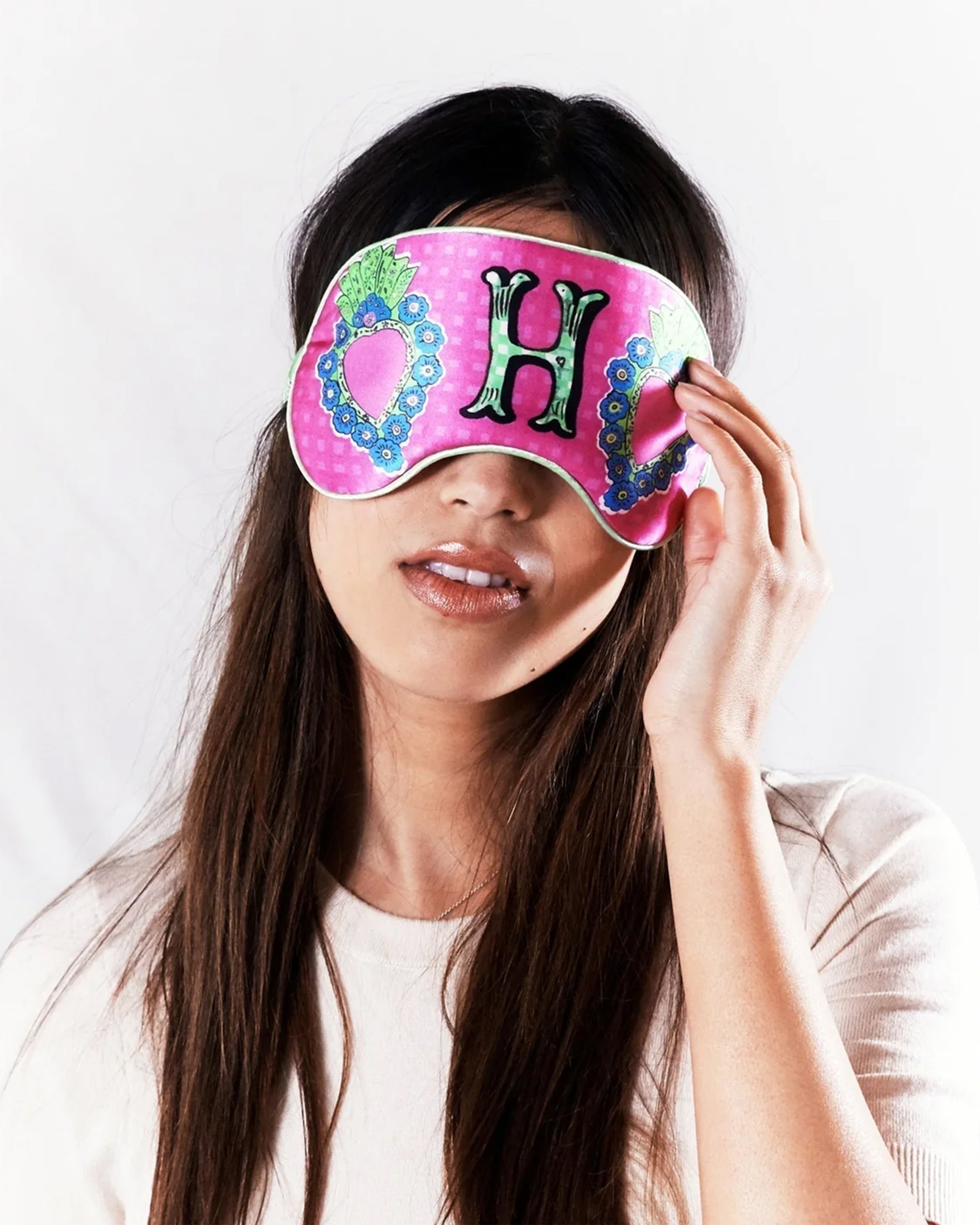 Silk Eye Mask H for Hearts
