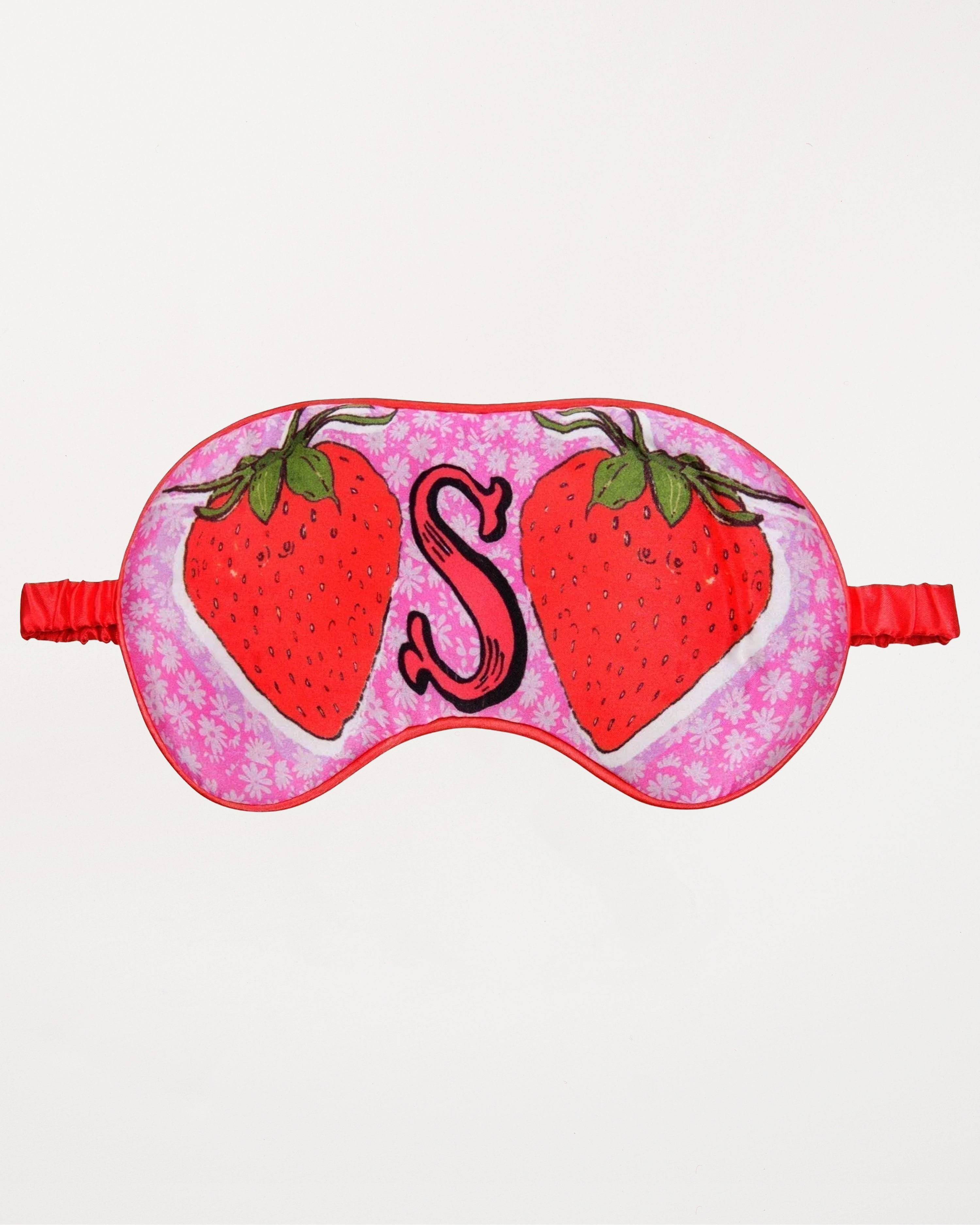 Silk Eye Mask S for Strawberries