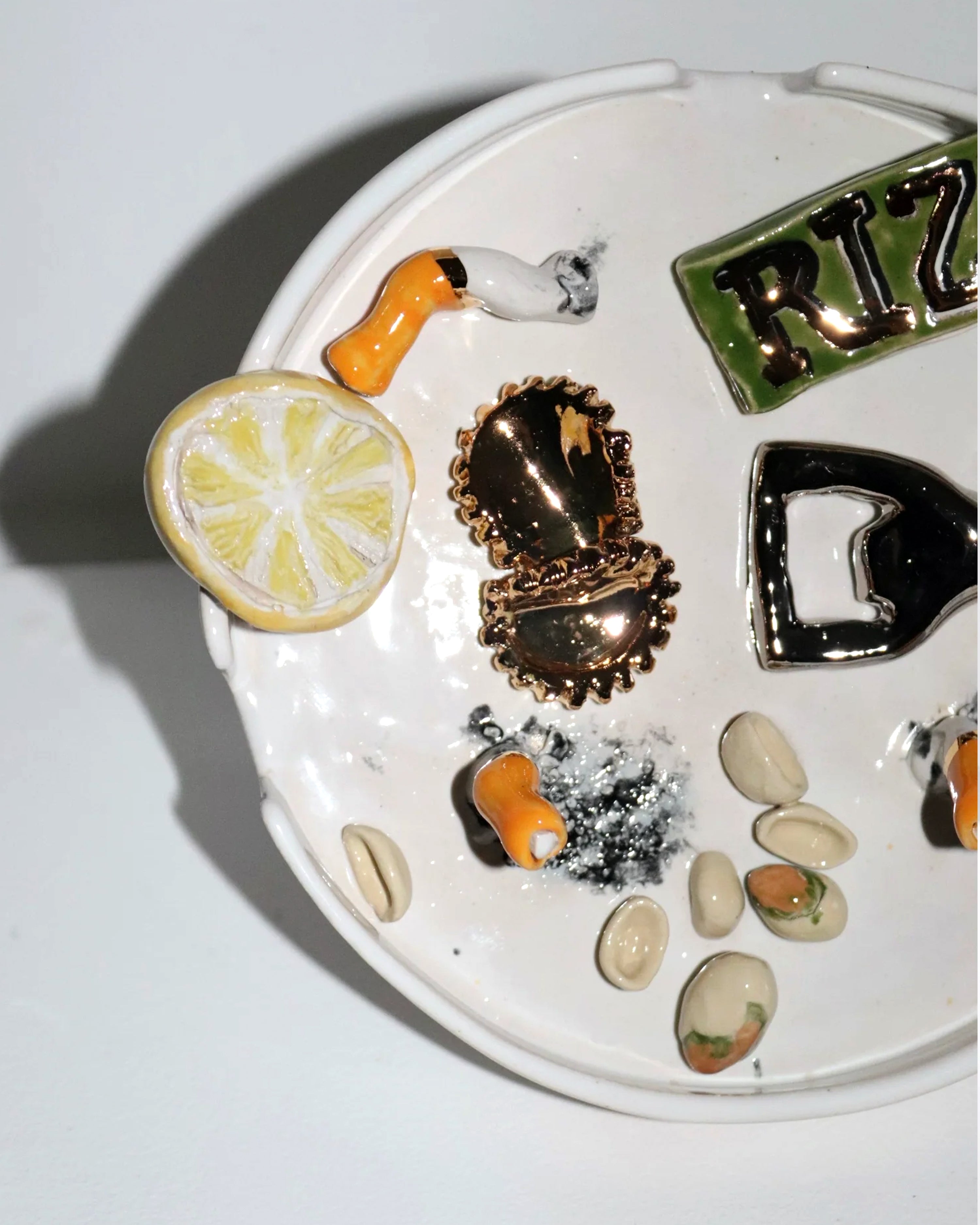 Silver Bottle Opener Ashtray