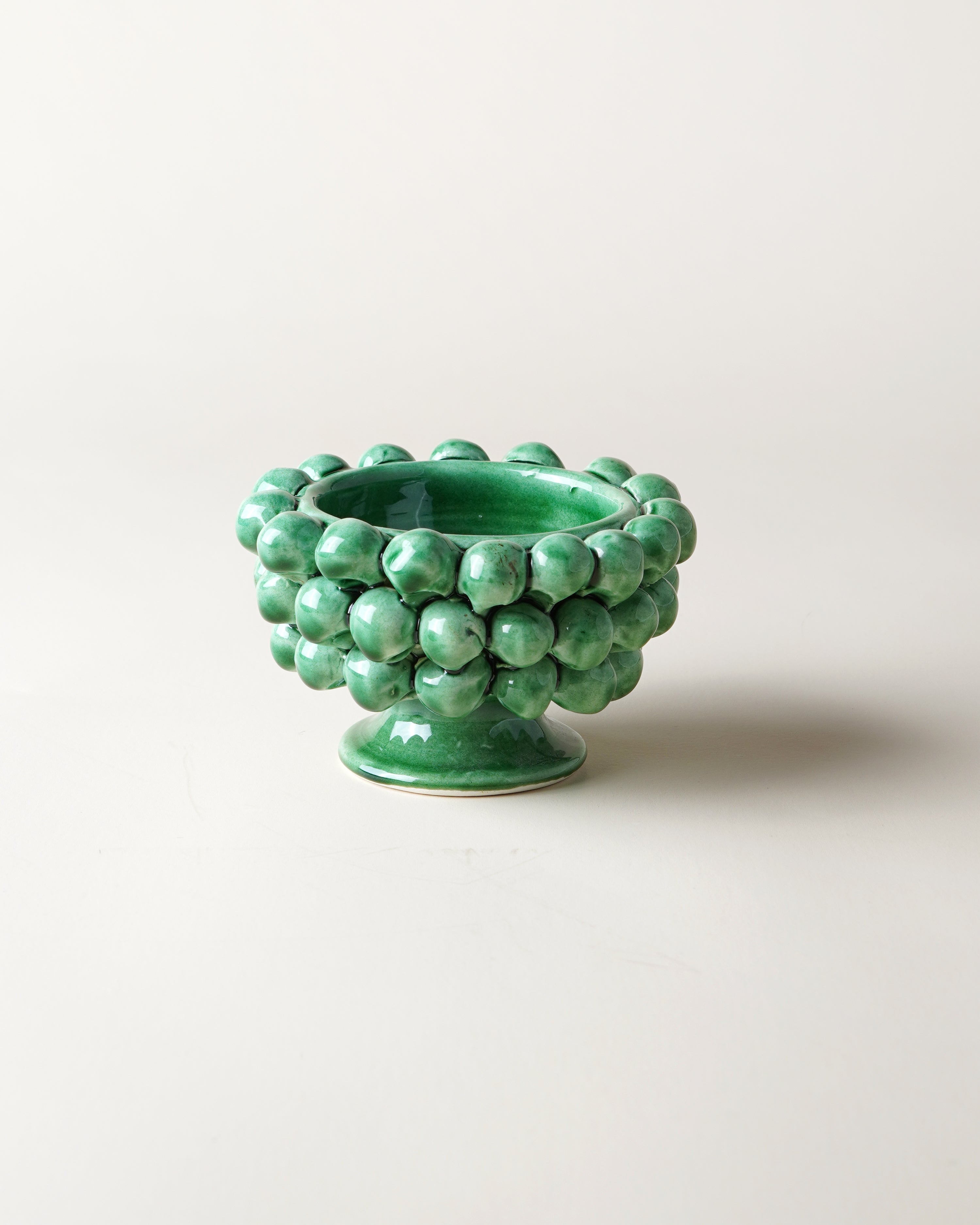Small Pigna Aperta Bowl Green D11cm