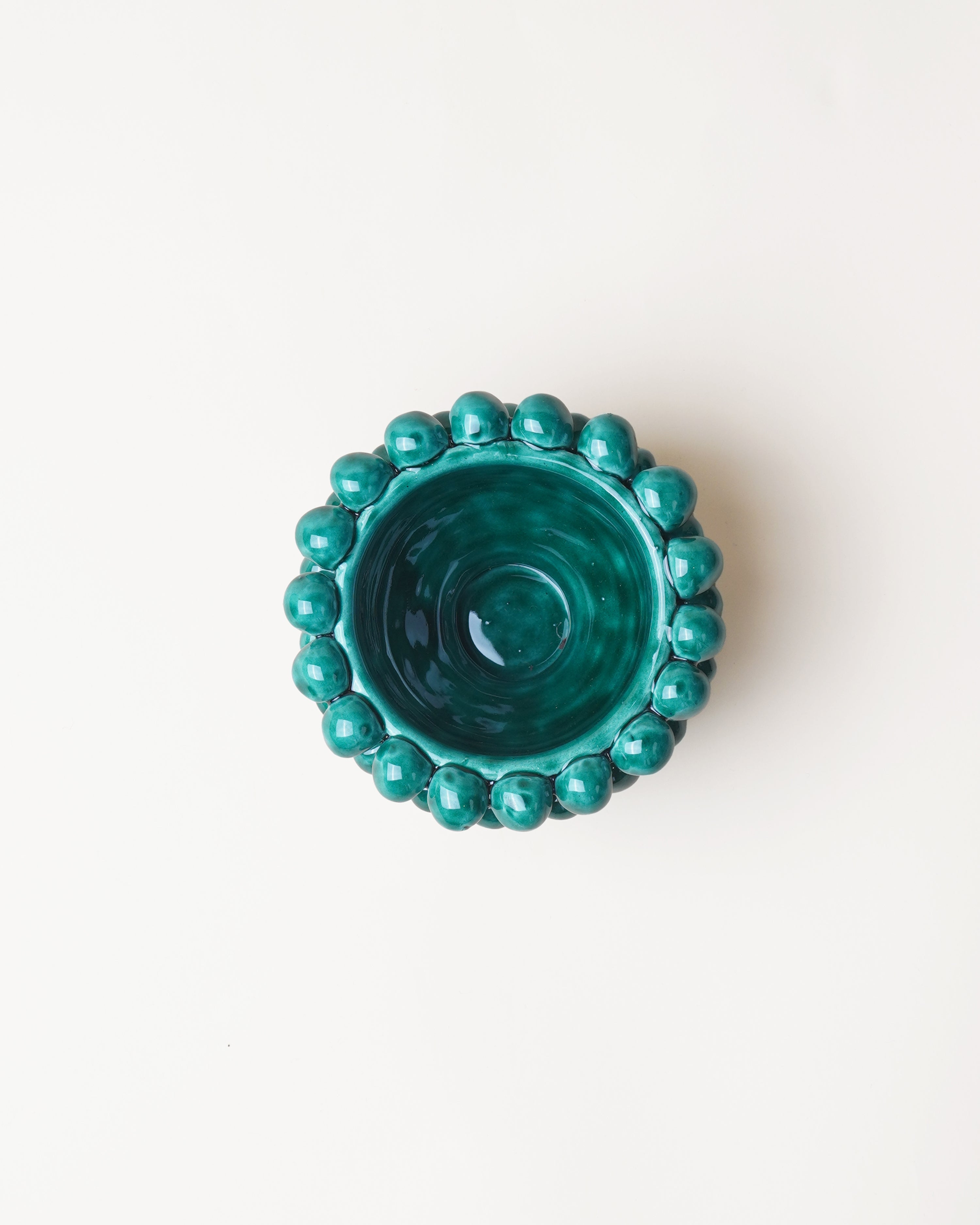 Small Pigna Aperta Bowl Teal D11cm