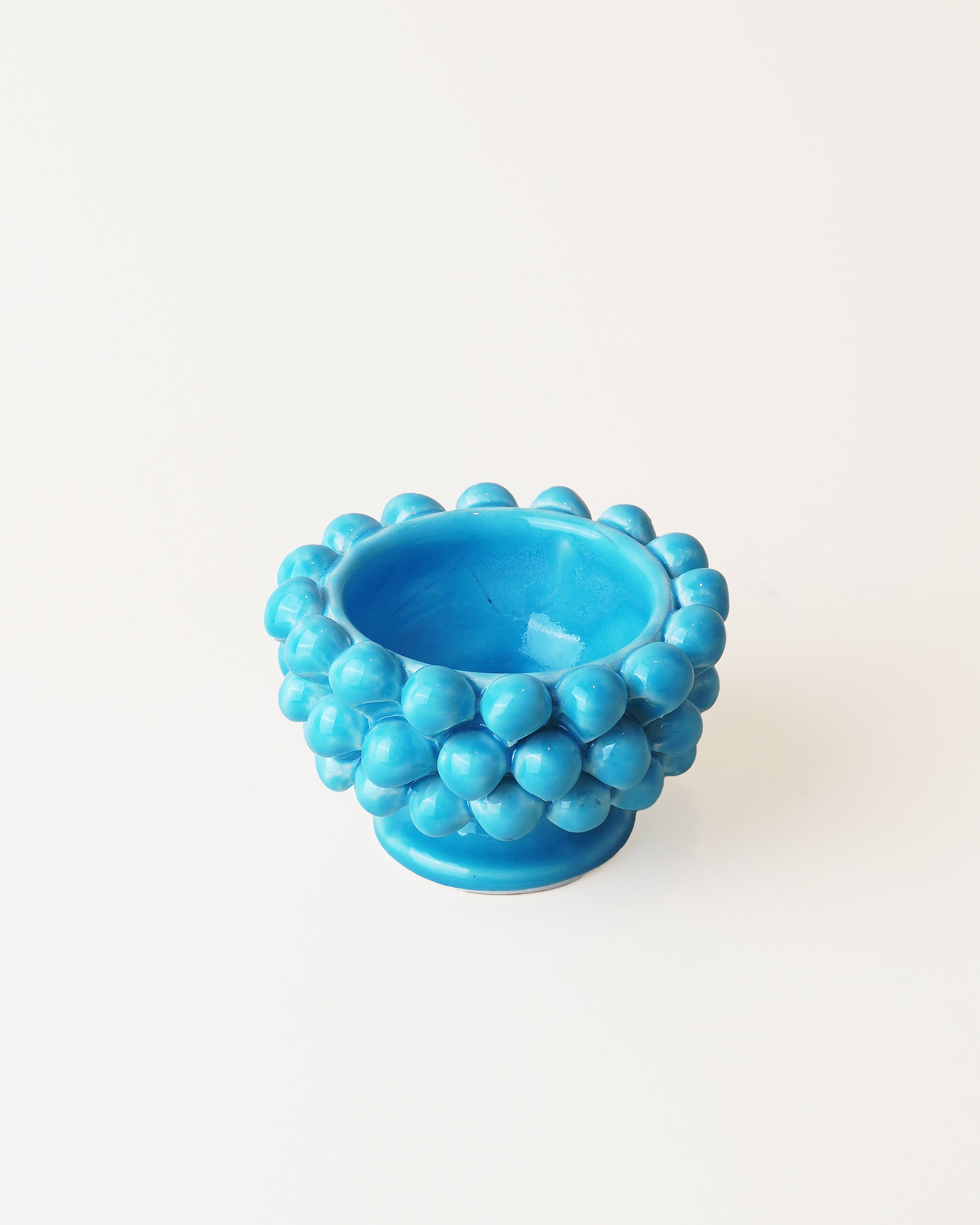 Small Pigna Aperta Bowl Turquoise D11cm