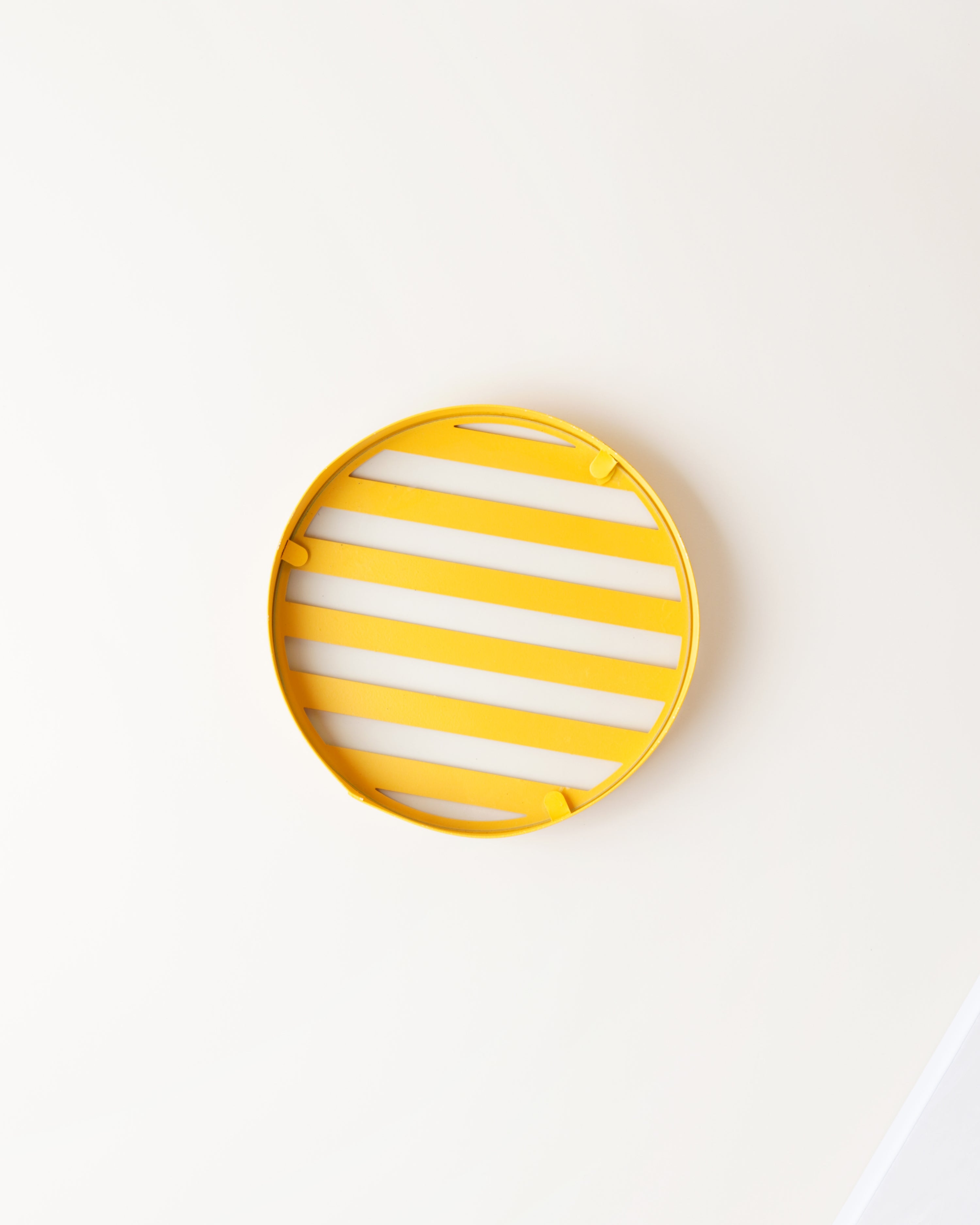 Small Round Yellow Tray