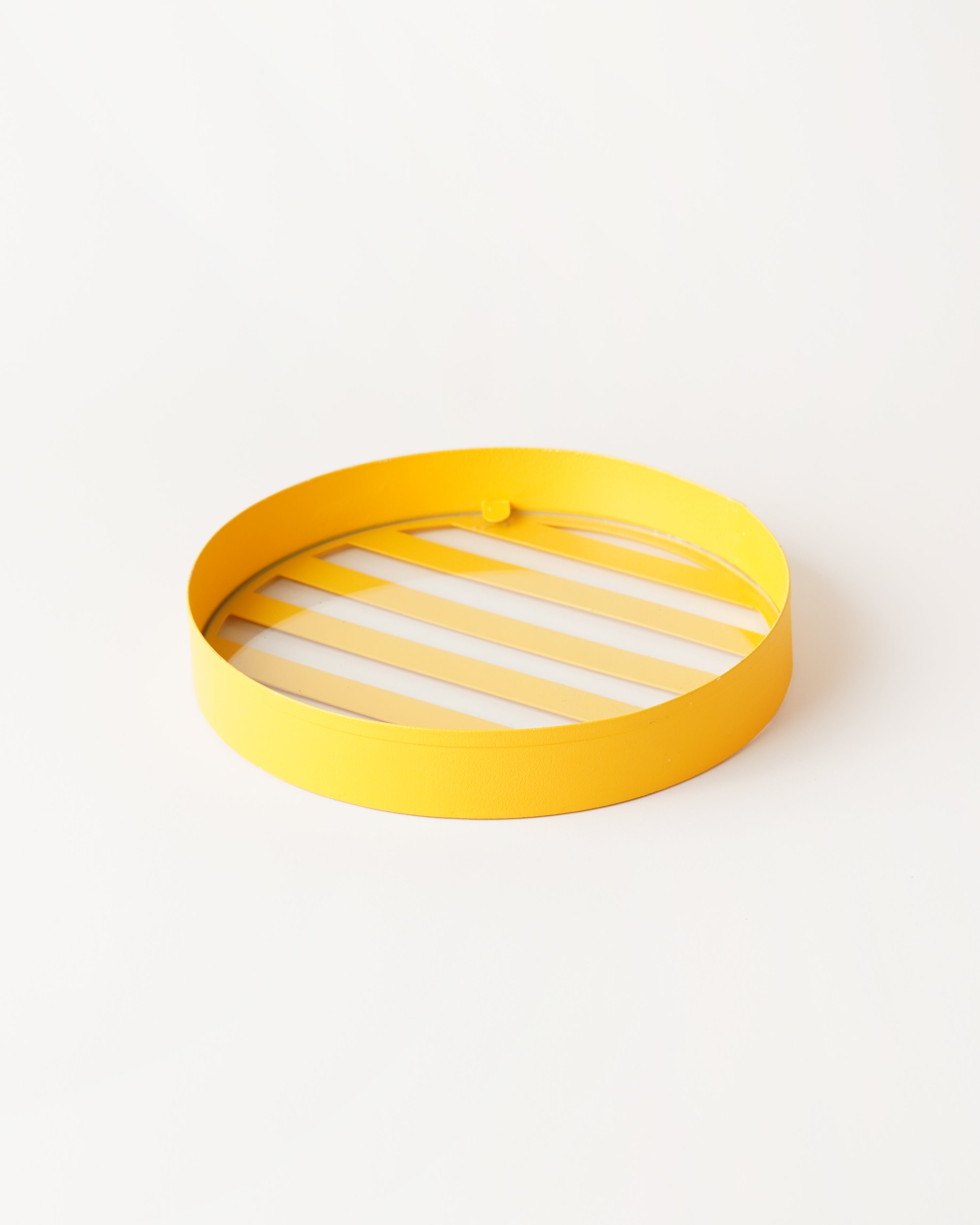 Small Round Yellow Tray