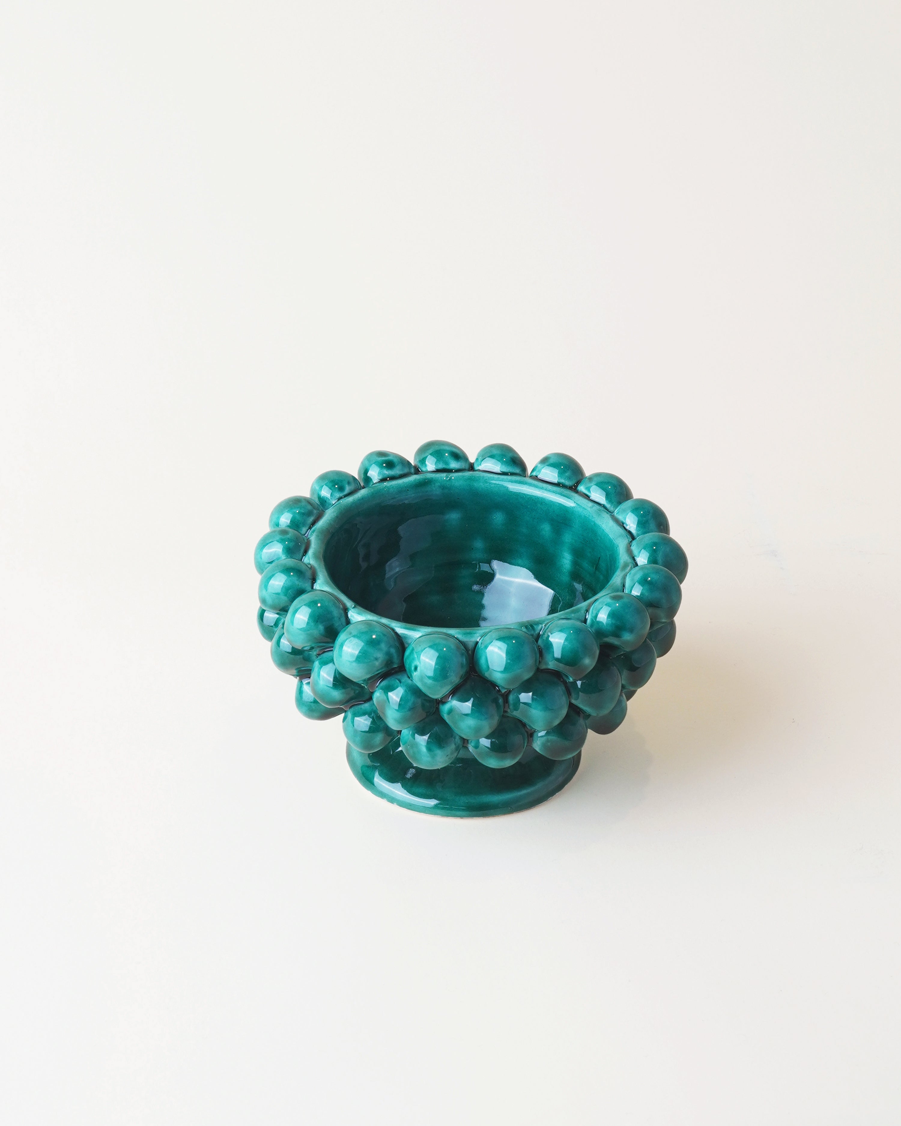 Small Pigna Aperta Bowl Teal D11cm