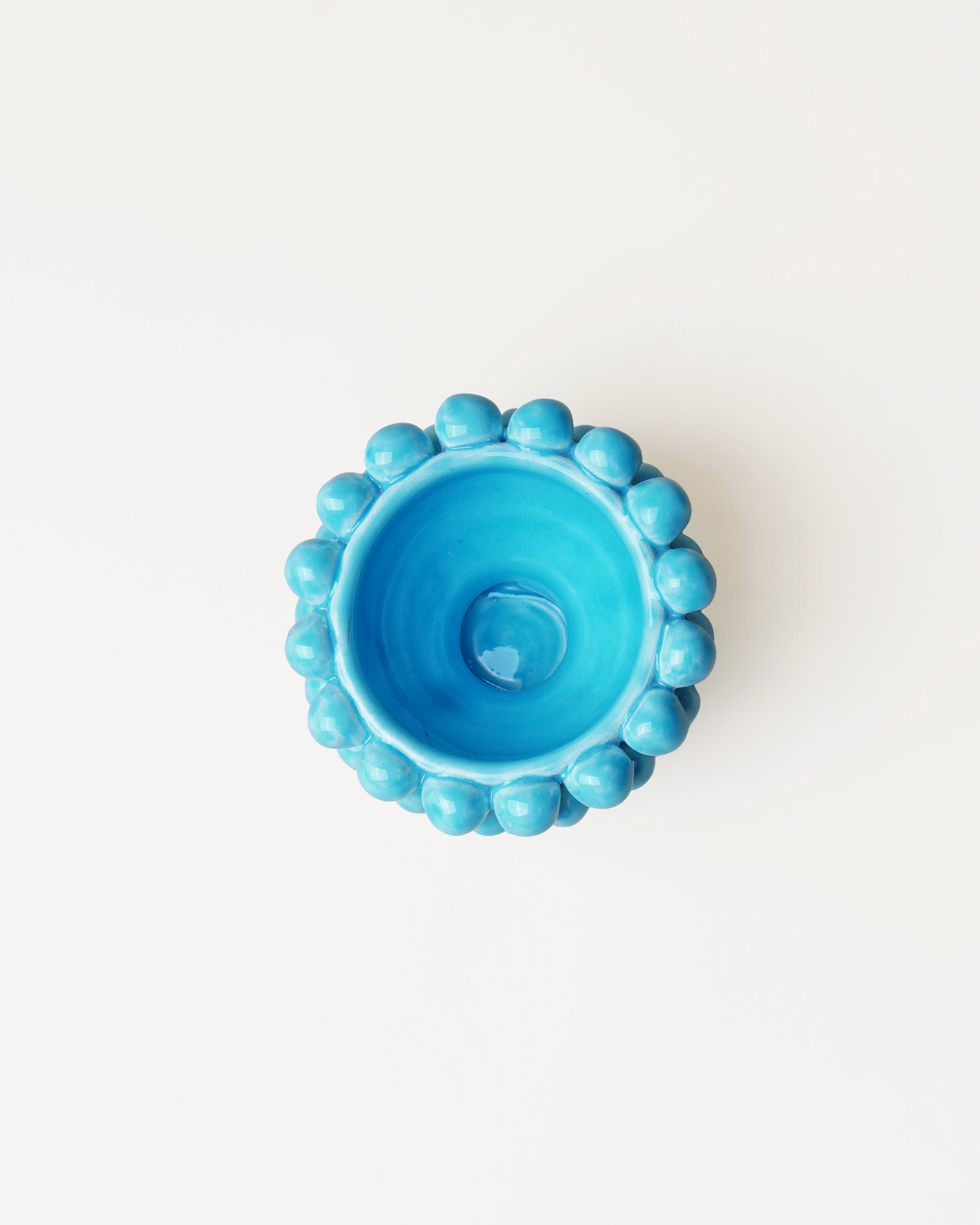 Small Pigna Aperta Bowl Turquoise D11cm