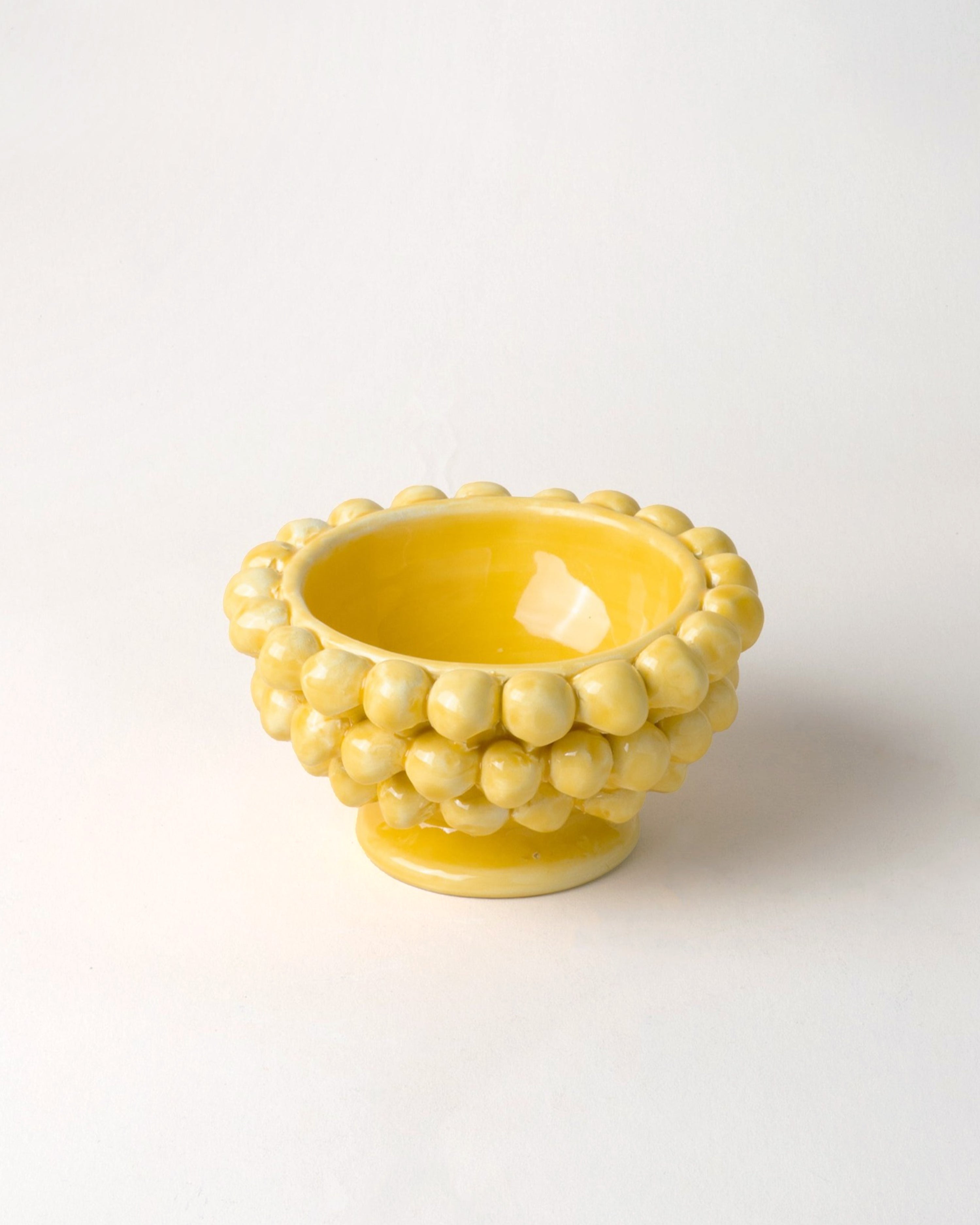 Small Pigna Aperta Bowl Yellow D11cm