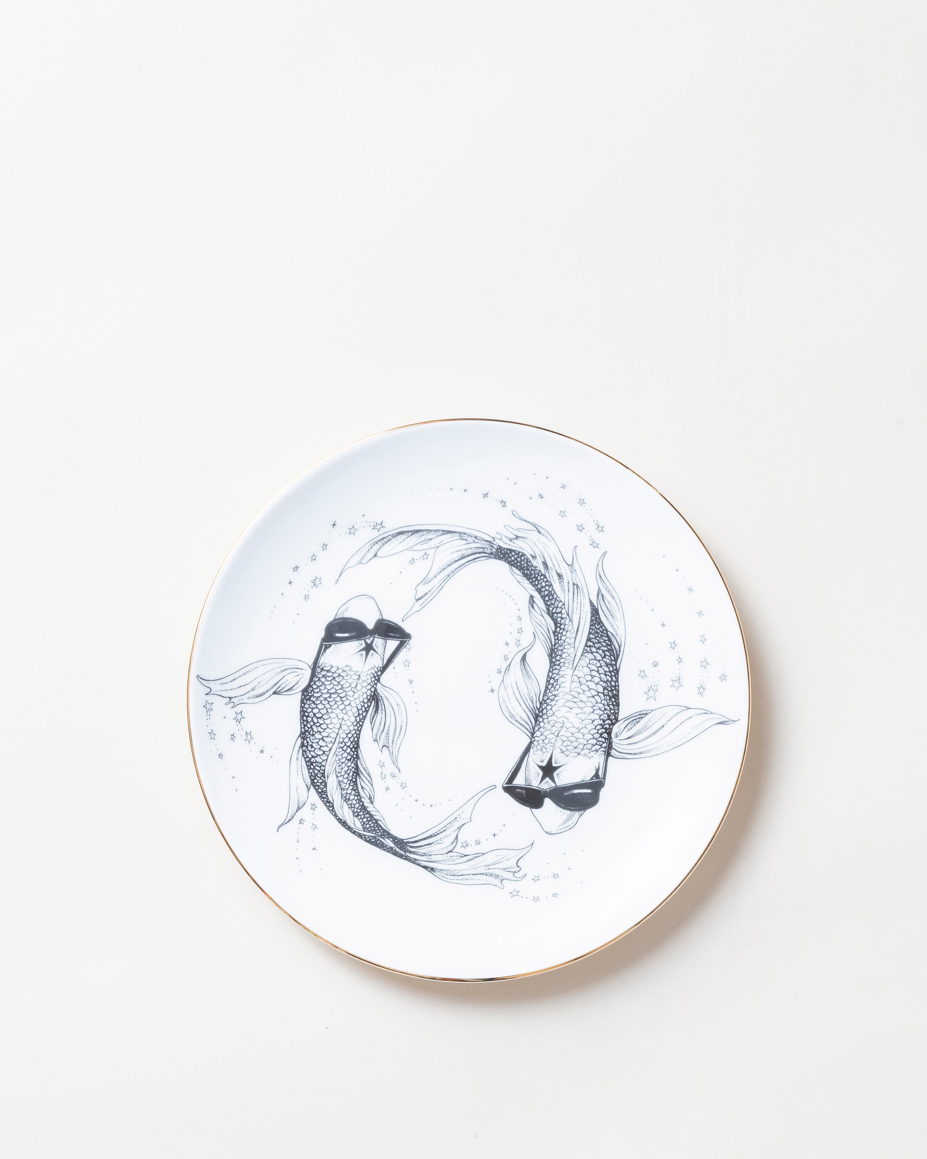 Pisces Zodiac Plate D21cm