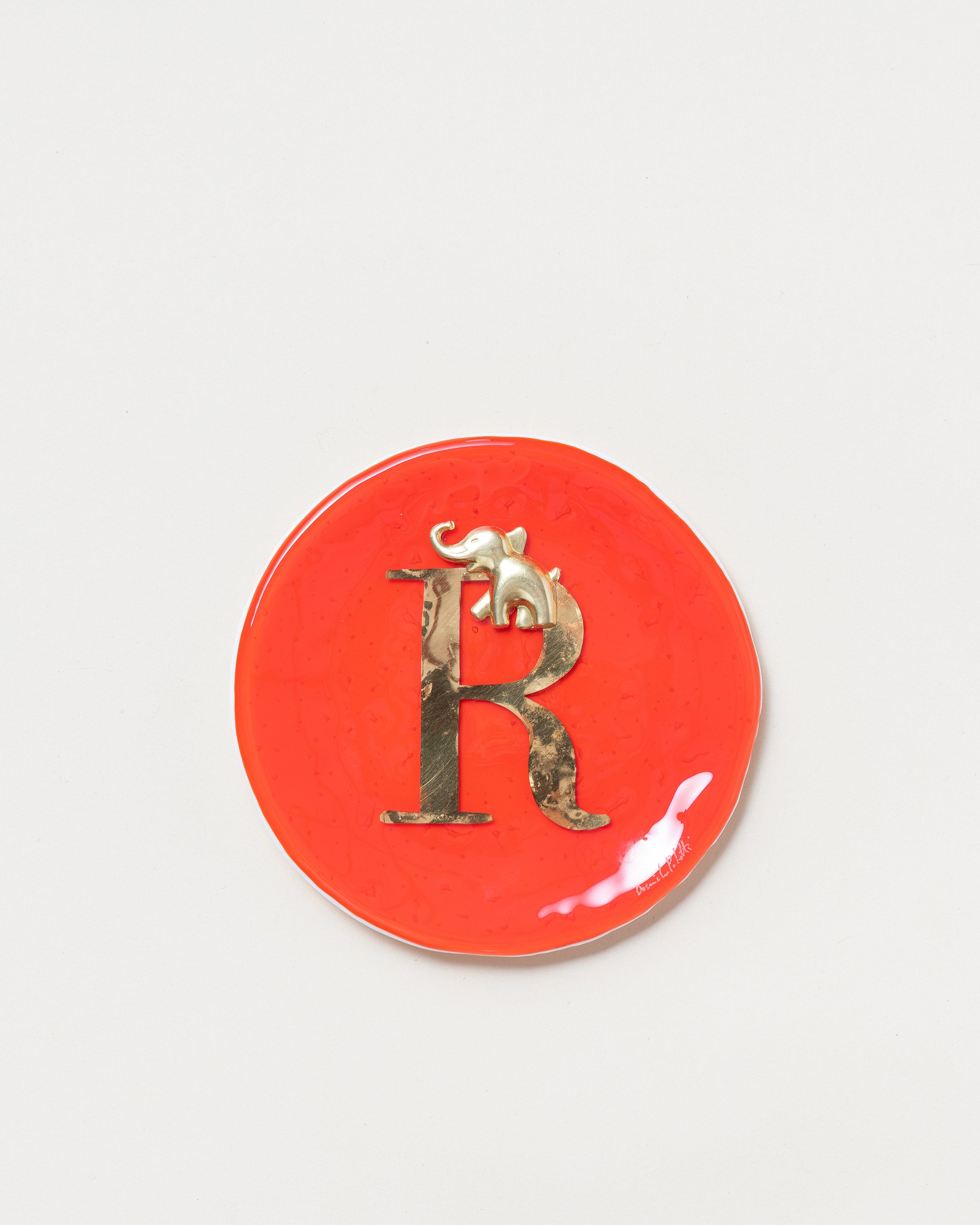 Round Letter Plate D14cm