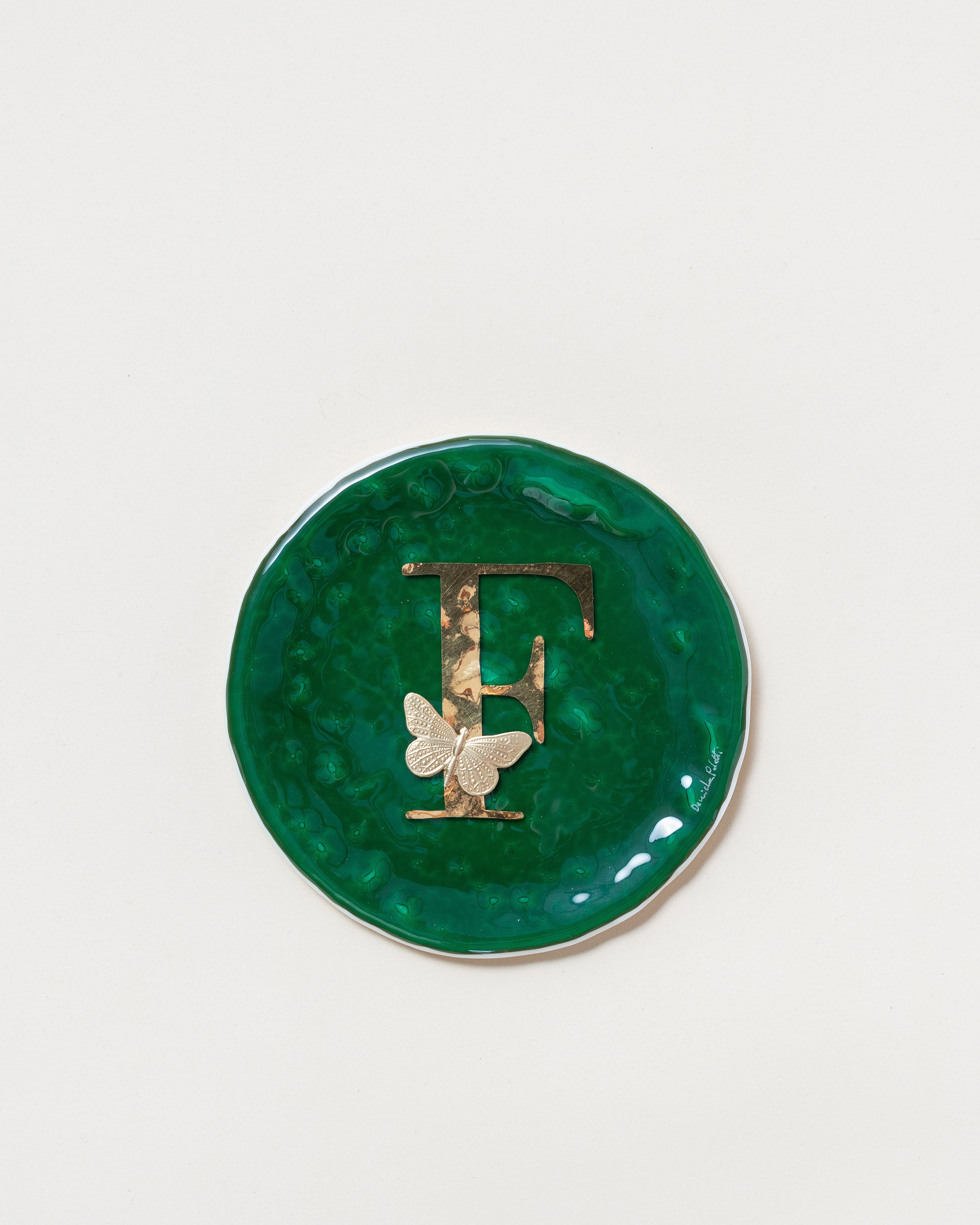 Round Letter Plate D14cm