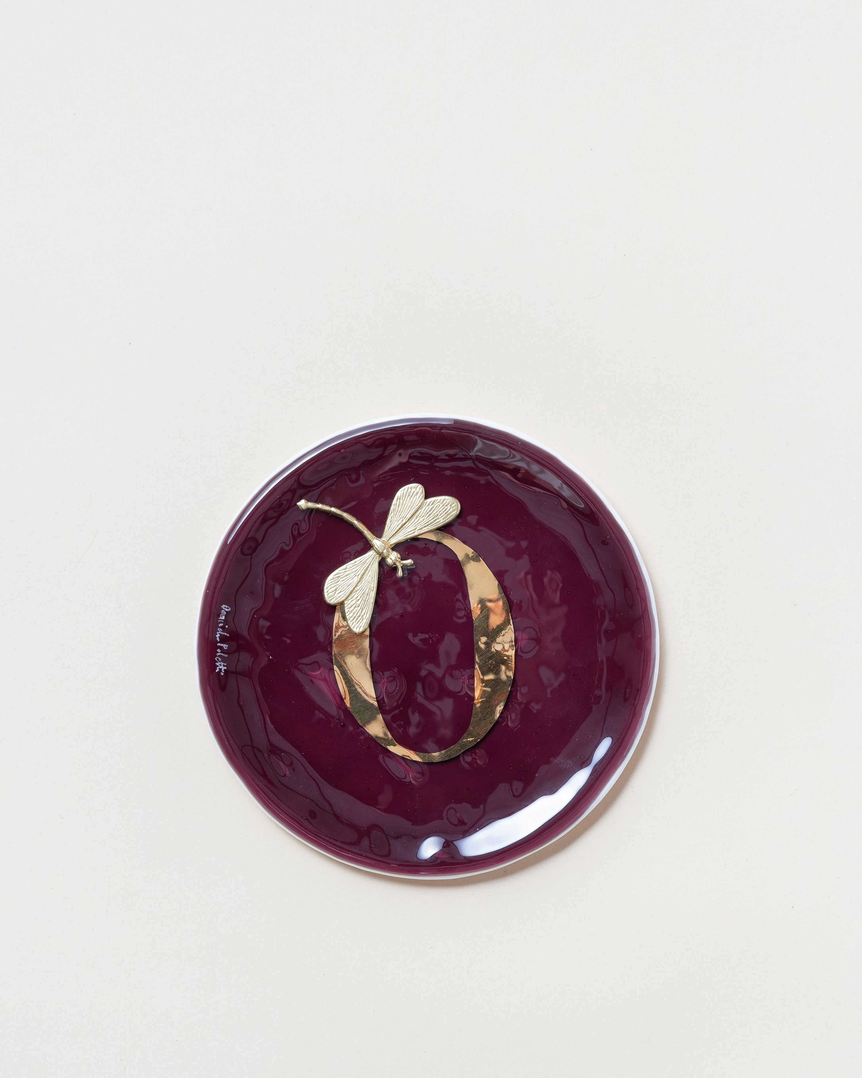 Round Letter Plate D14cm