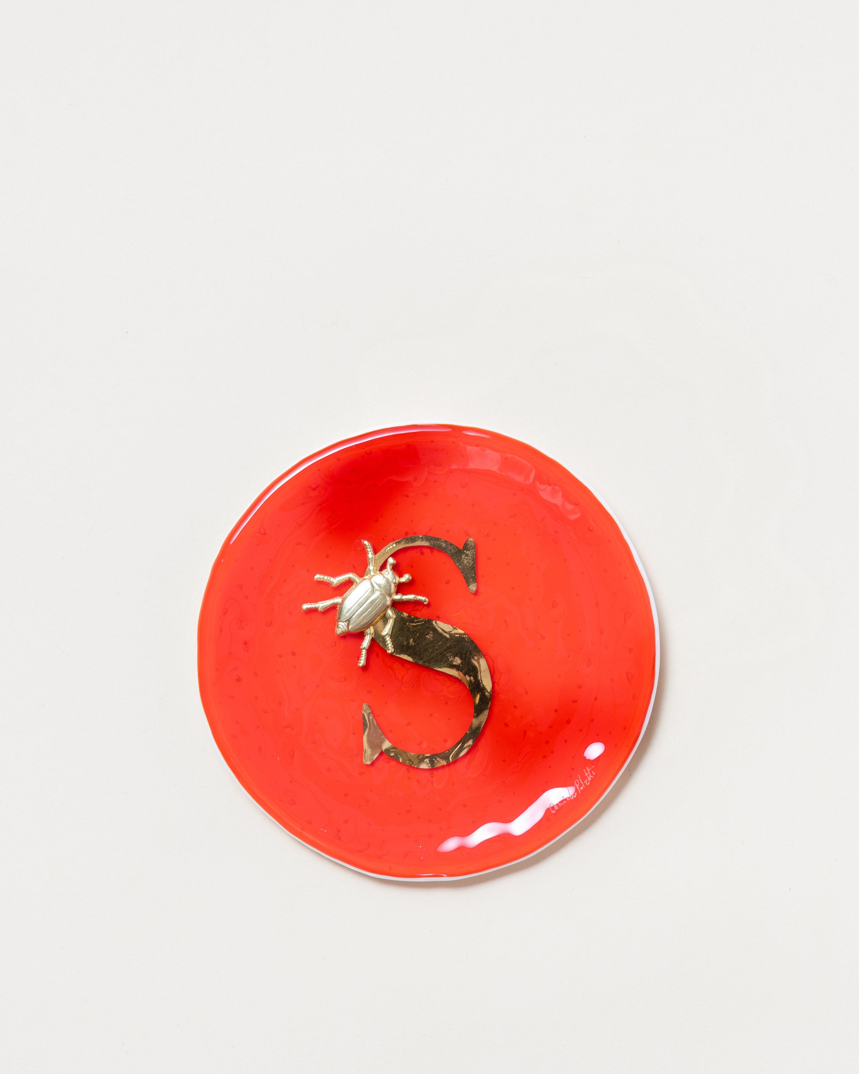 Round Letter Plate D14cm