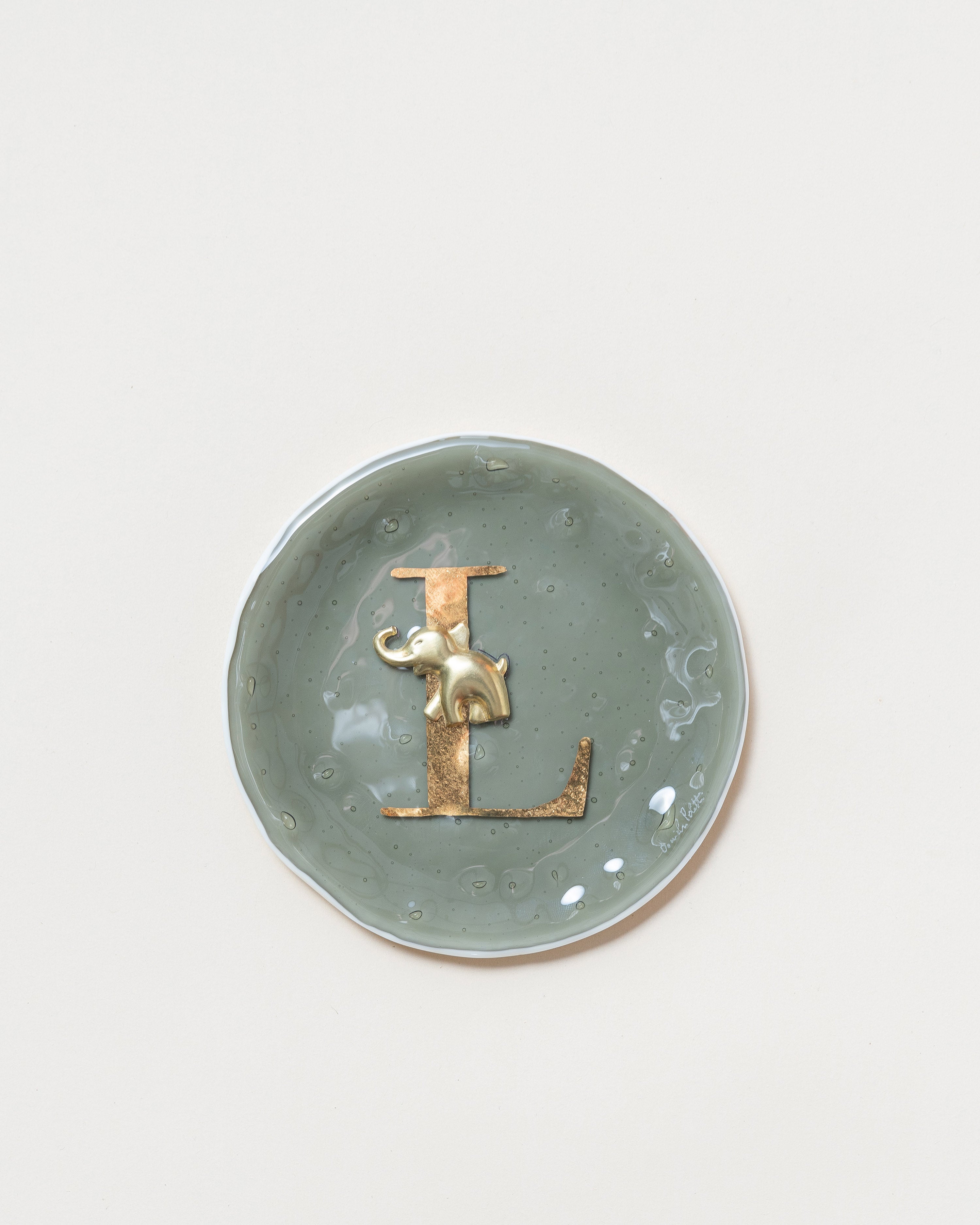 Round Letter Plate D14cm