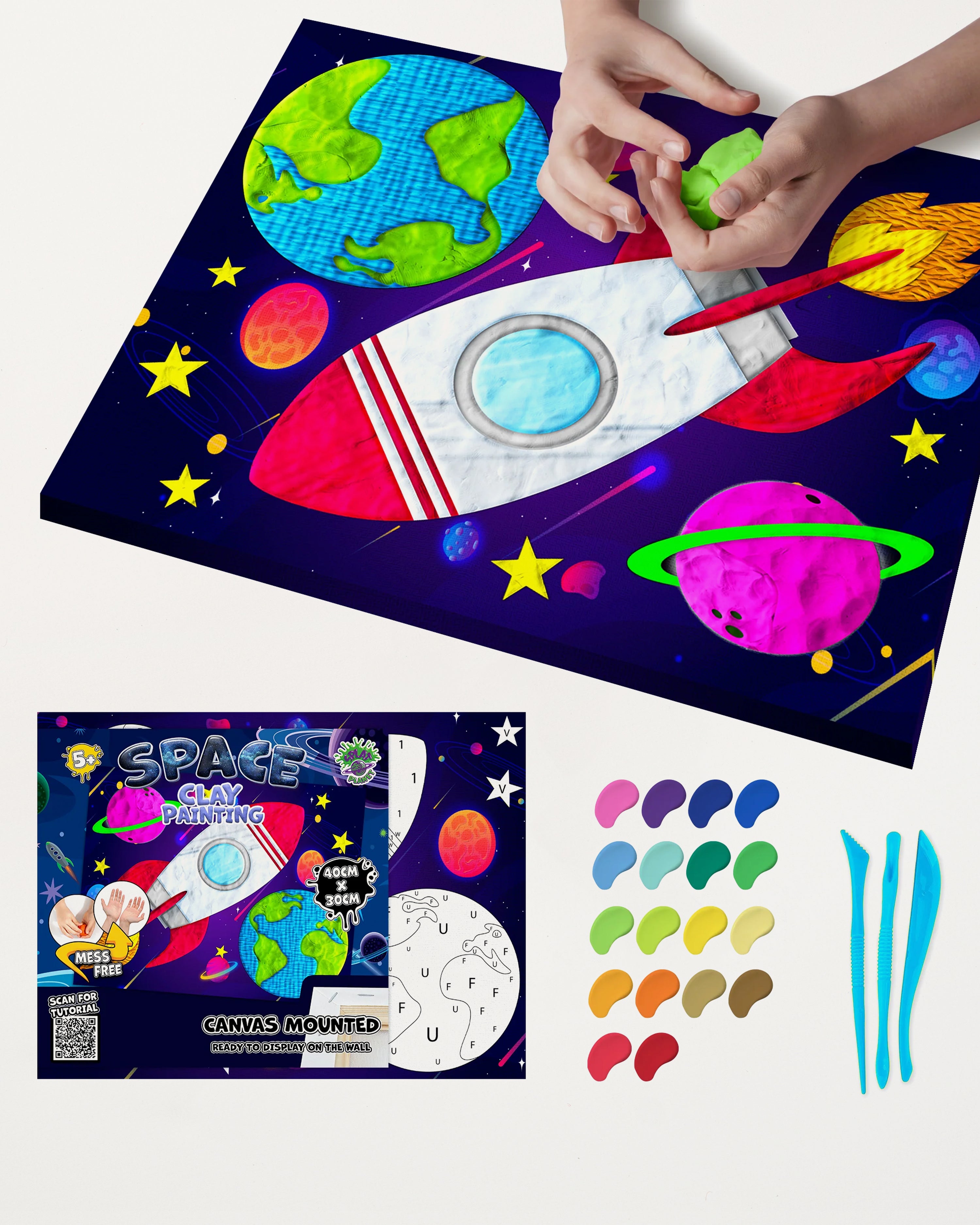 Space Clay Painting