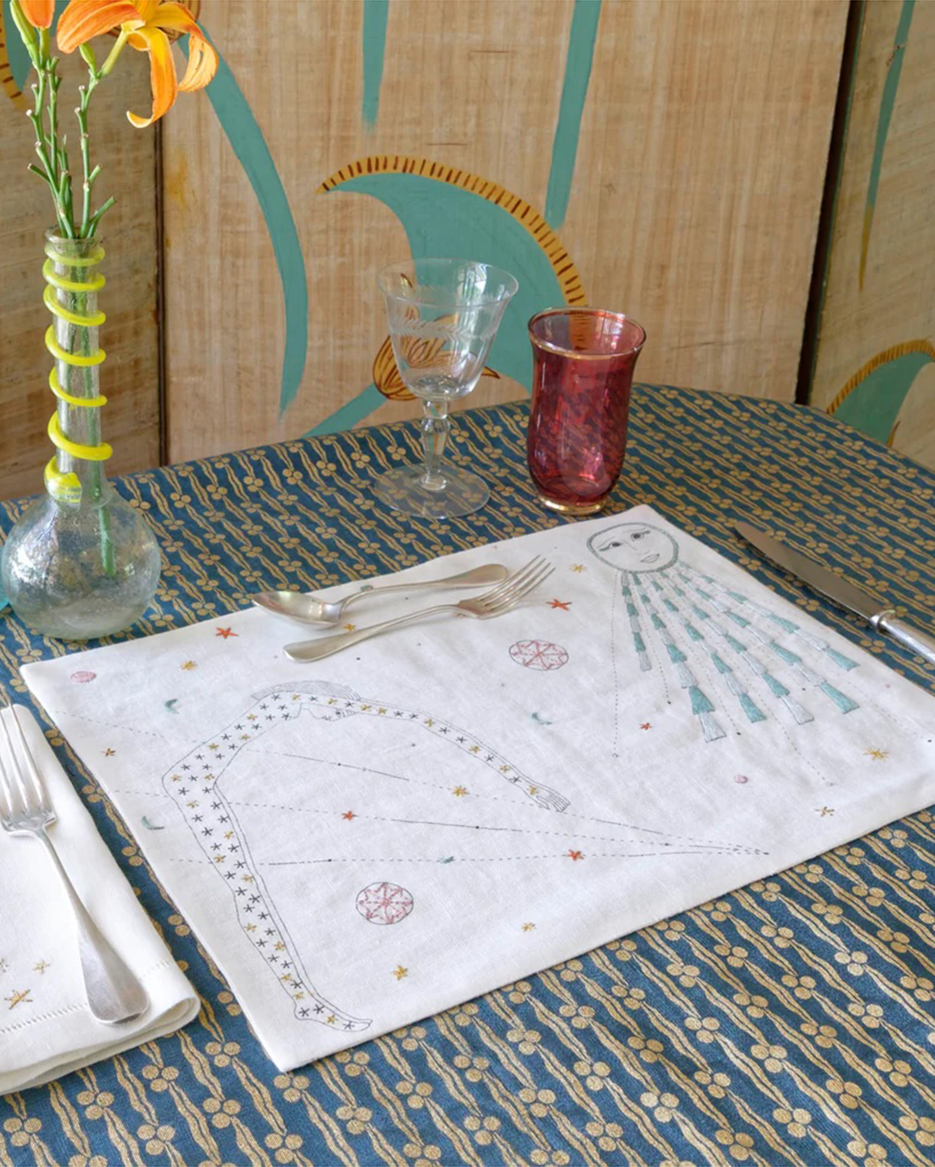 Stellar Placemat Aqua