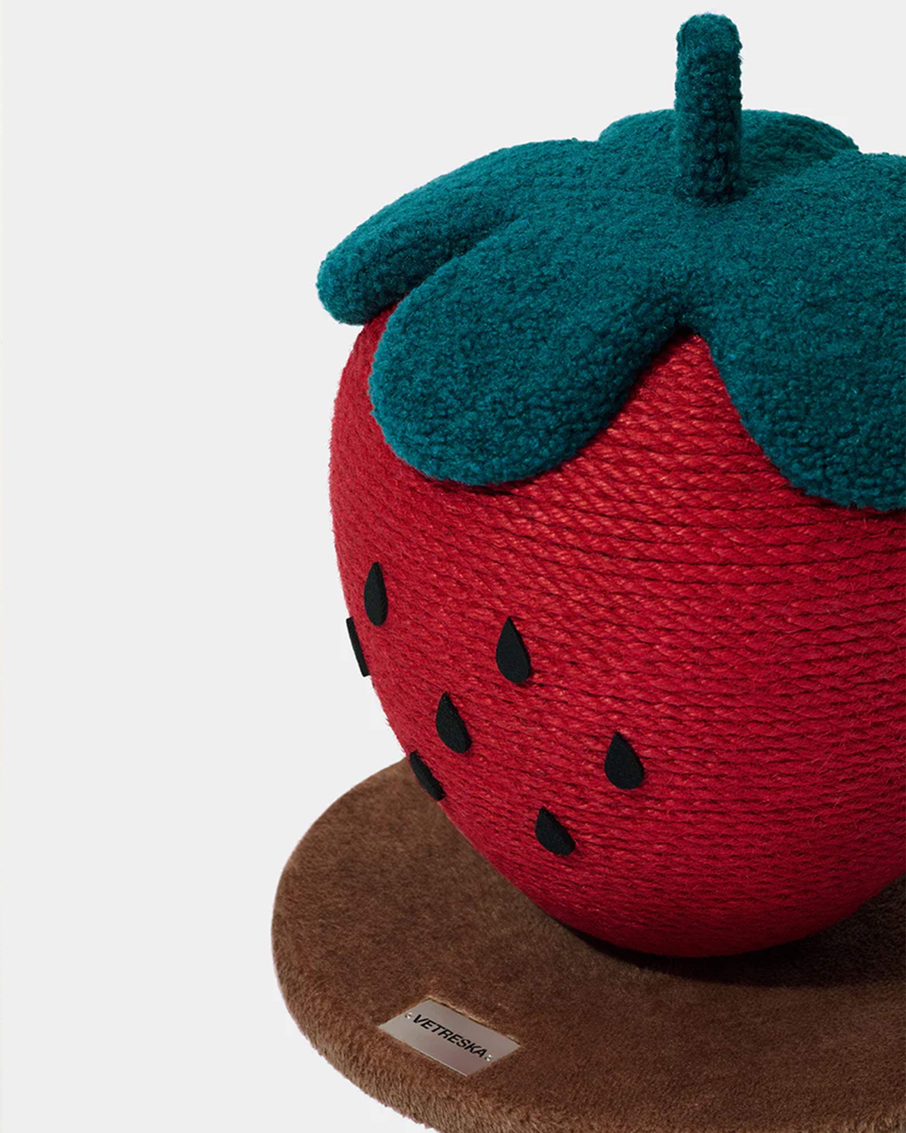 Strawberry Cat Scratching Ball