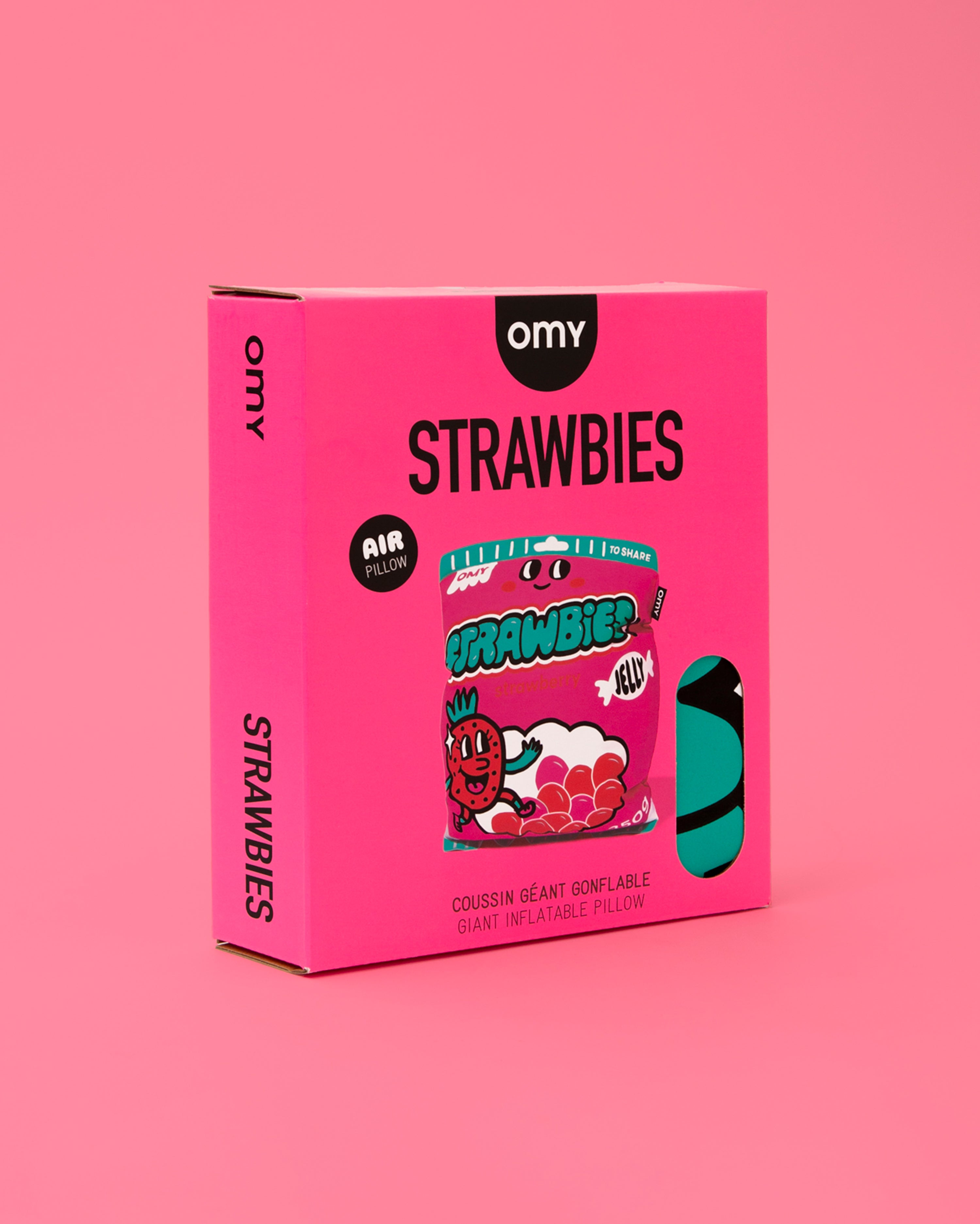 Strawbies Giant Inflatable Cushion