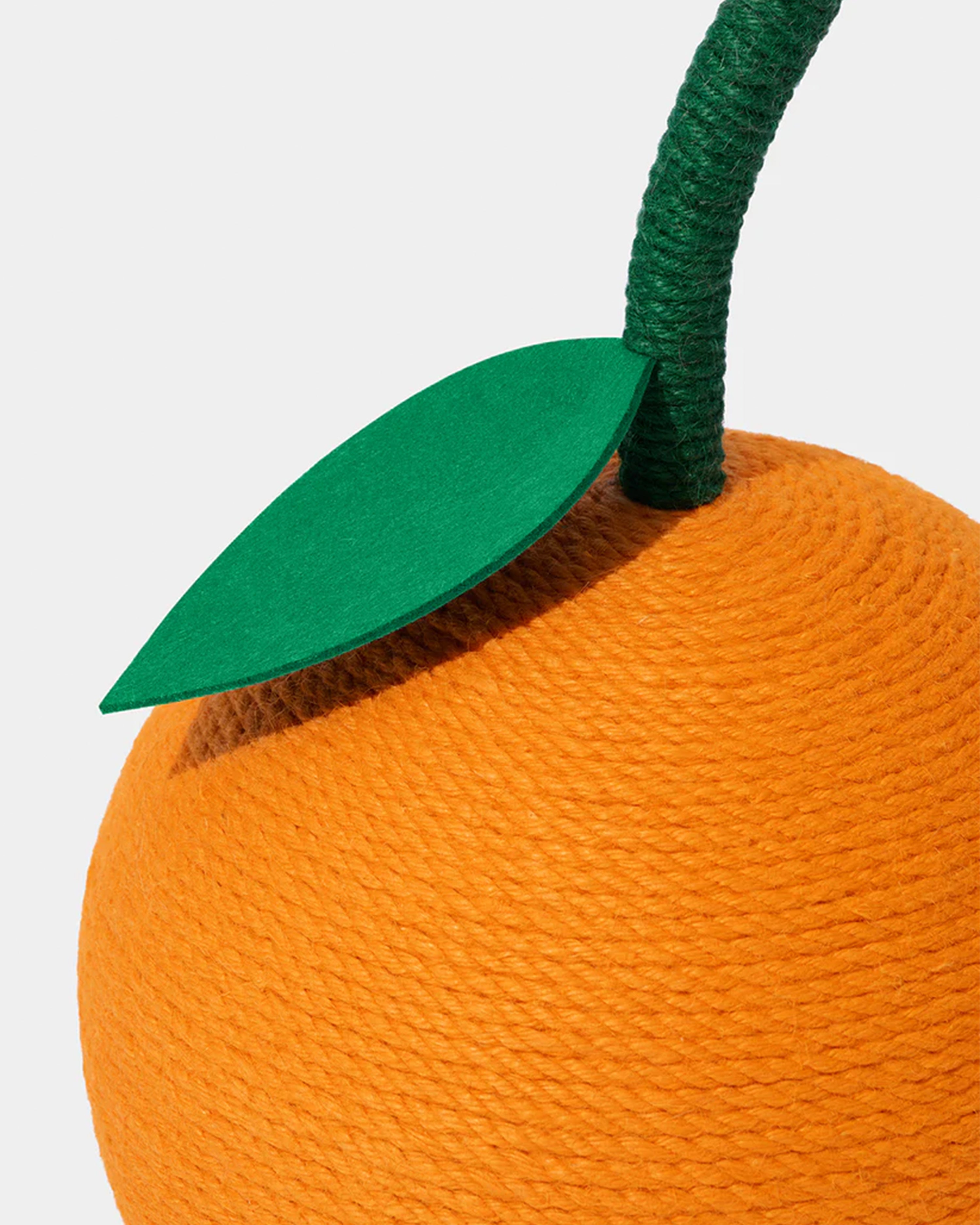 Tangerine Cat Scratching Ball