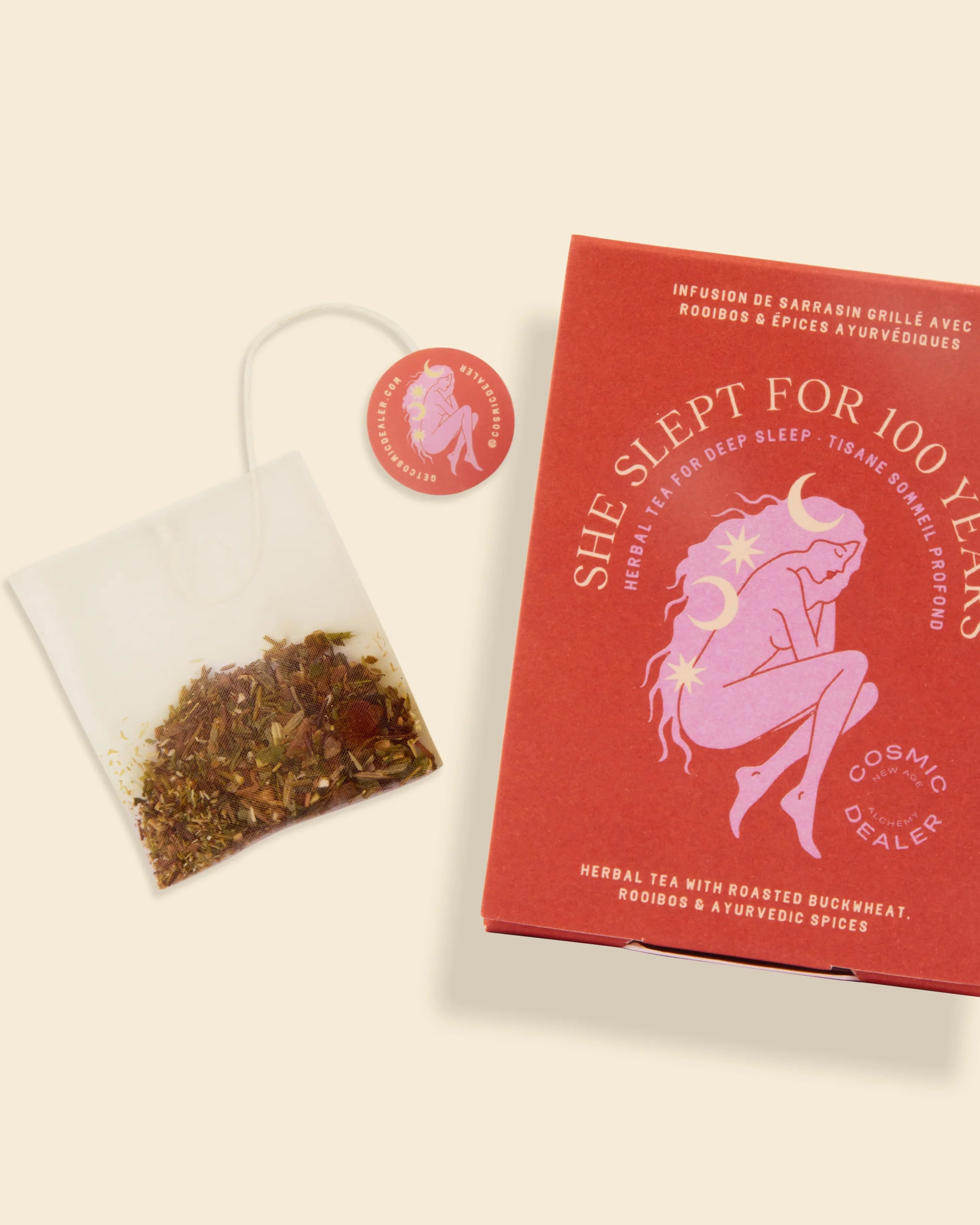 Tea Sachets Sleep Grilled Buckwheat Rooibos Ayurvedic Herbs