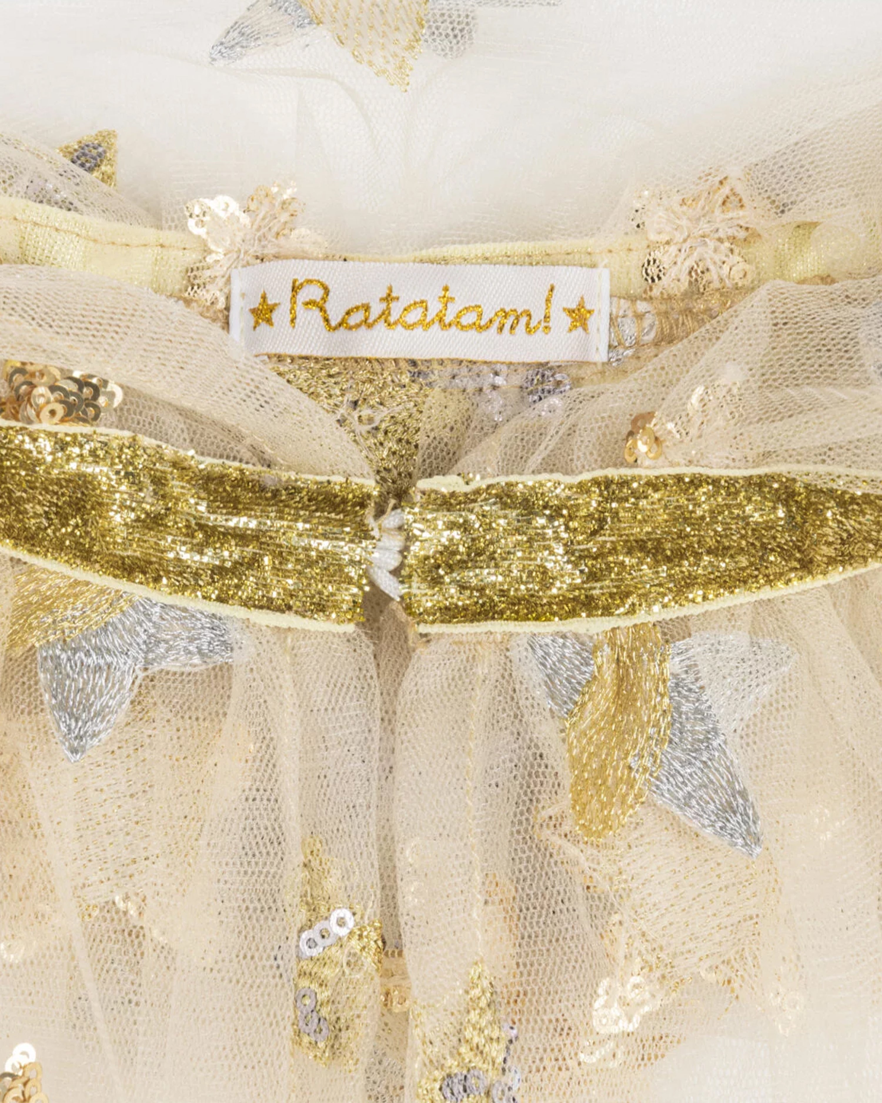 The Embroidered Fairy Cape Gold and Silver