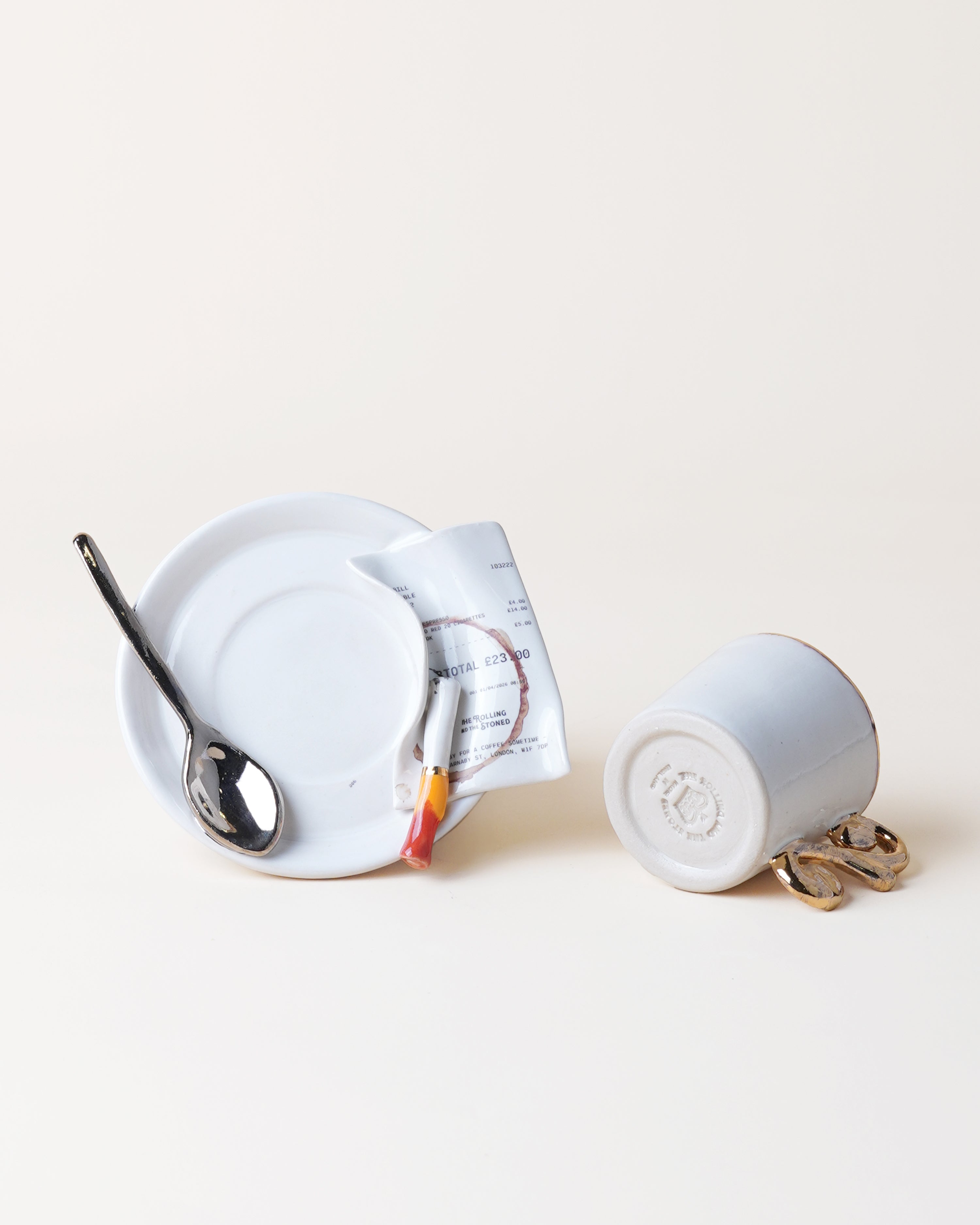 The Nouveau Curl Espresso Cup & Ciggy