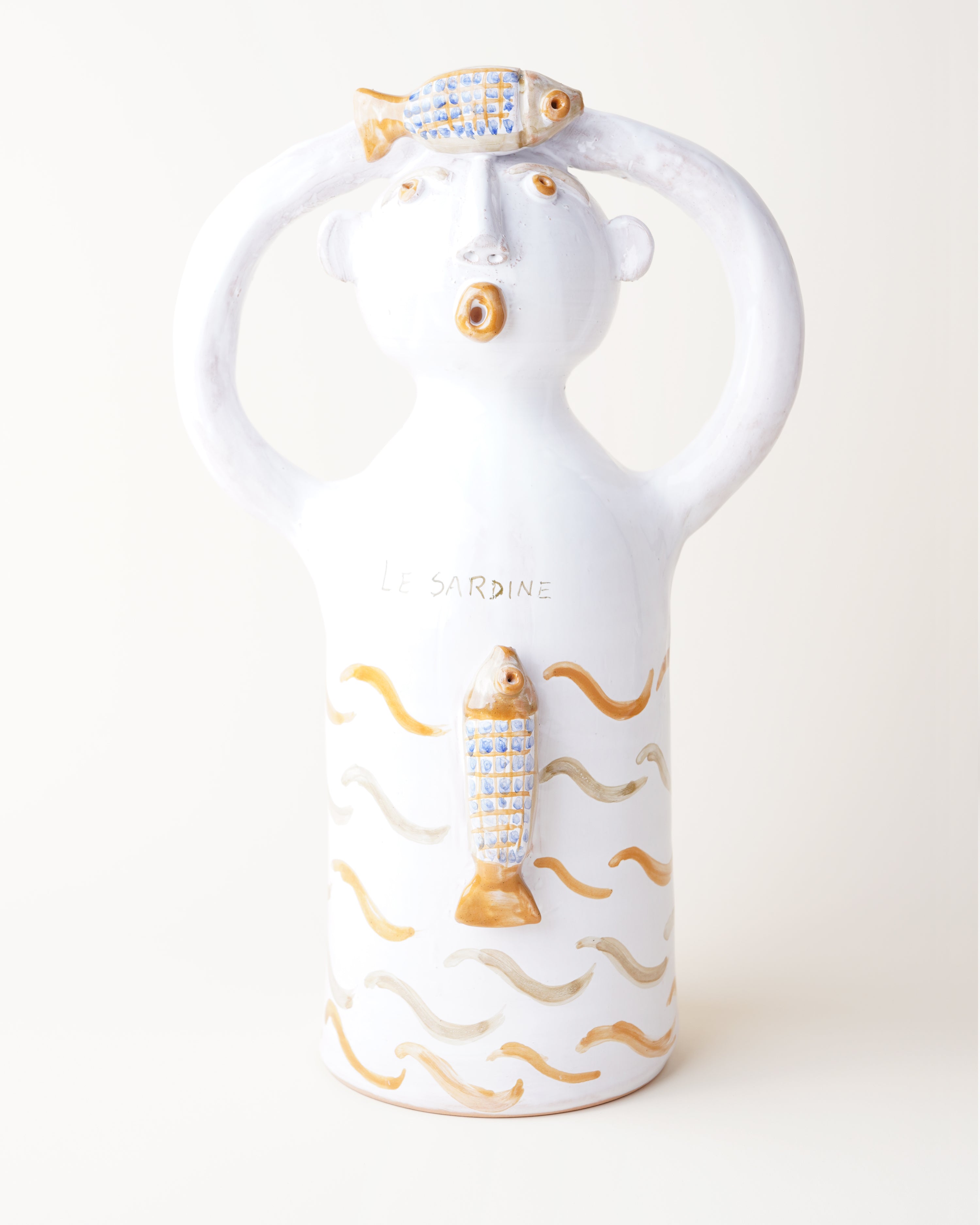 The Sardinas Candlestick Beige