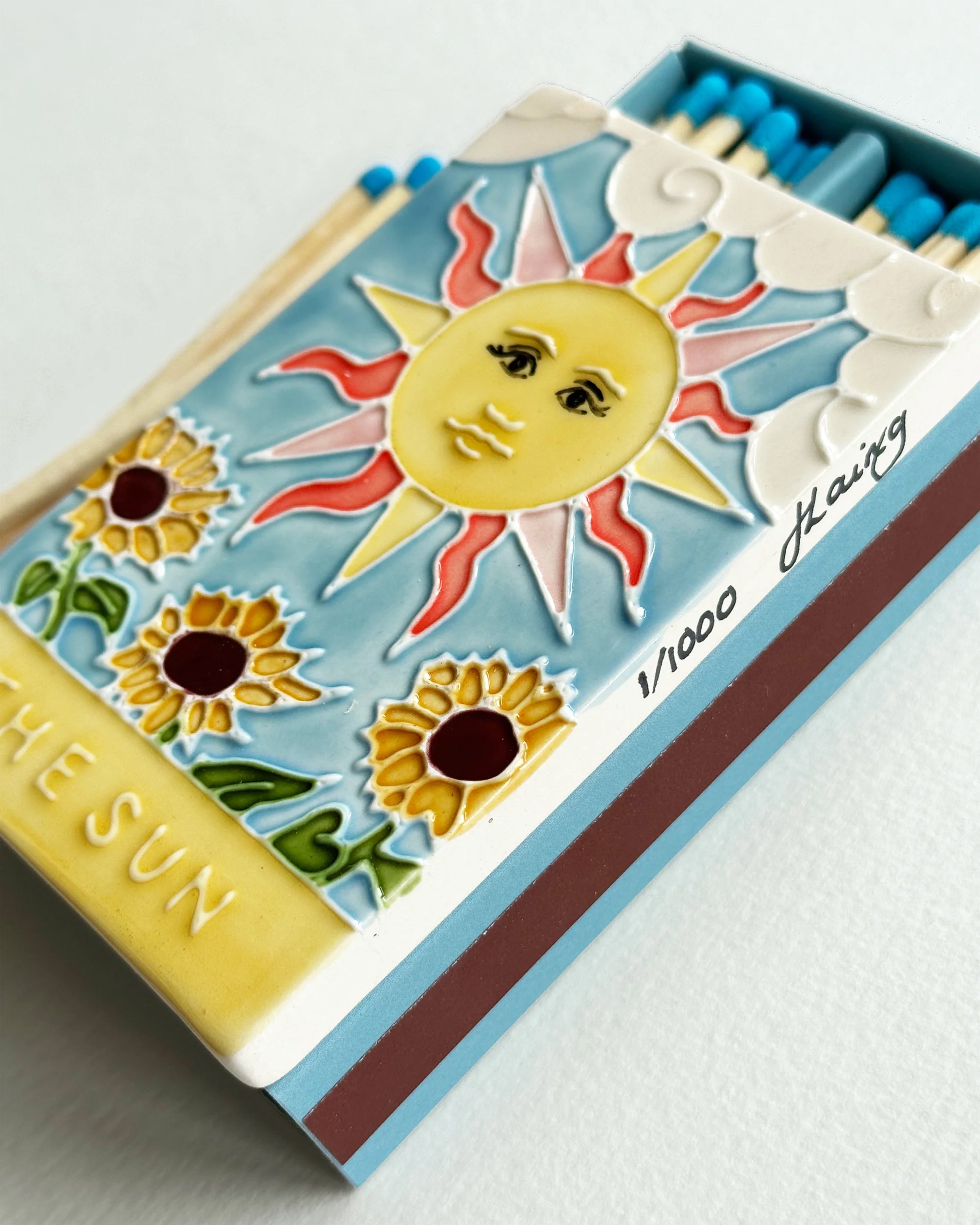 The Sun II Ceramic Matchbox