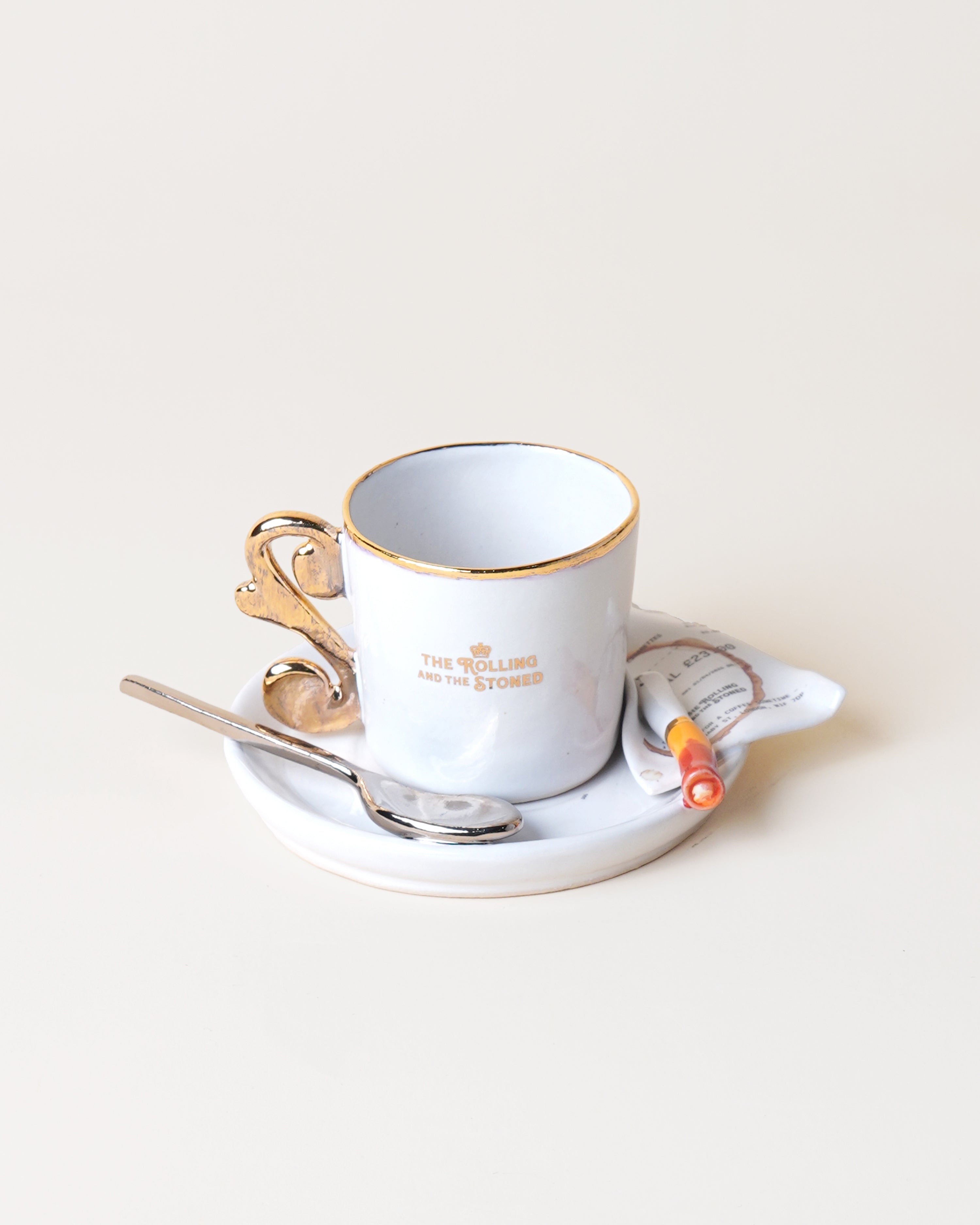 The Nouveau Curl Espresso Cup & Ciggy