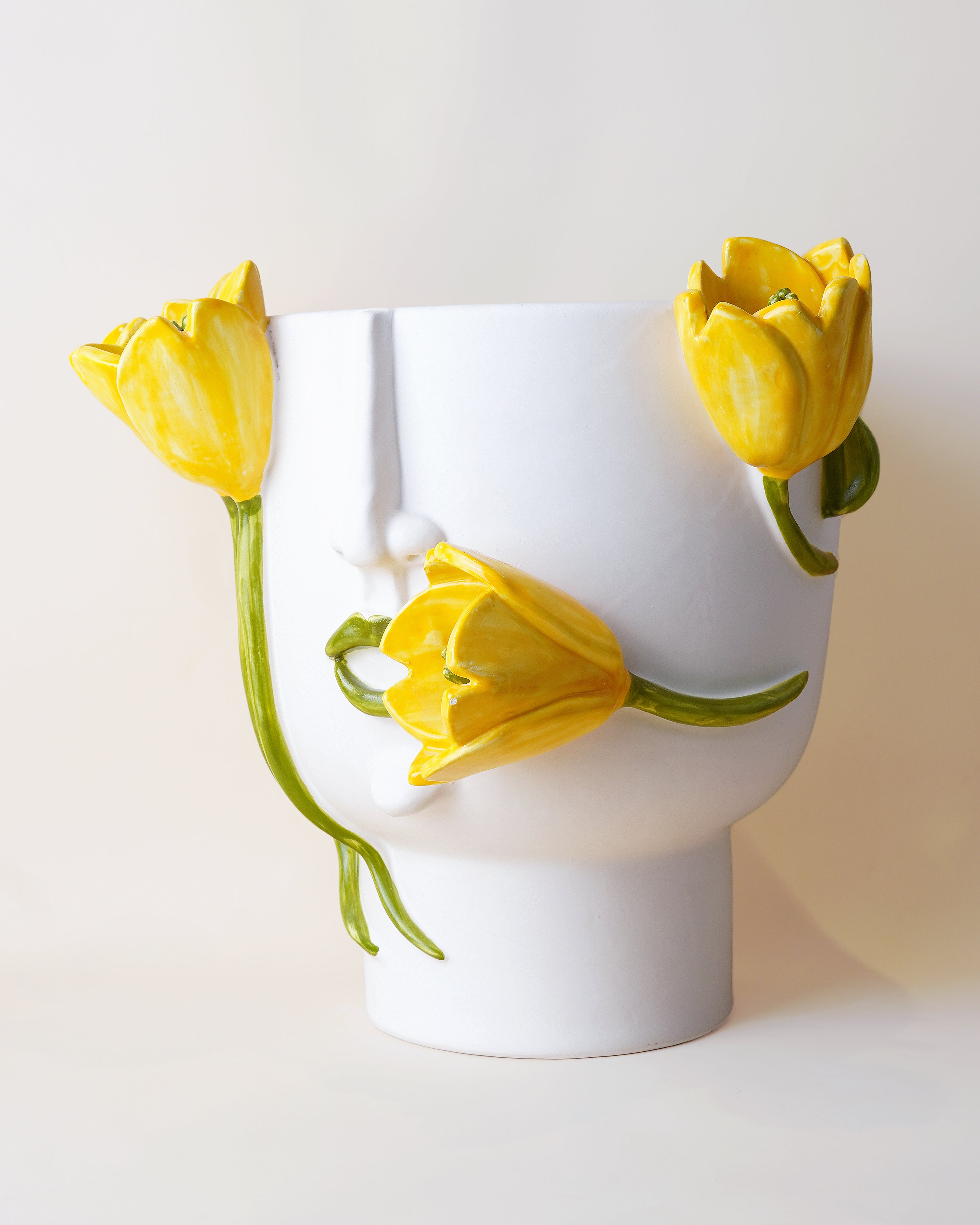 Tullia Yellow Tulips Large Vase