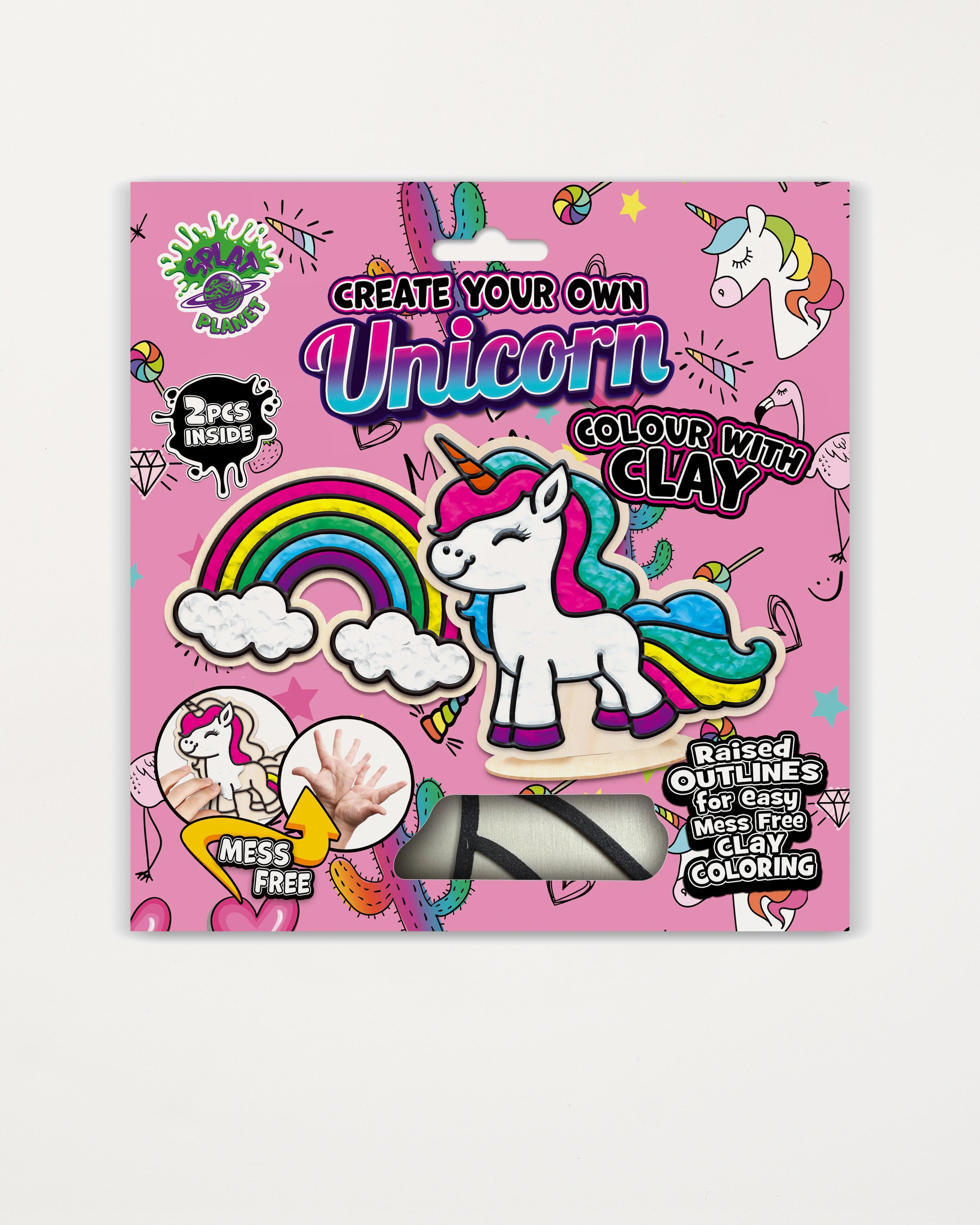 Unicorn Clay Colouring Kit