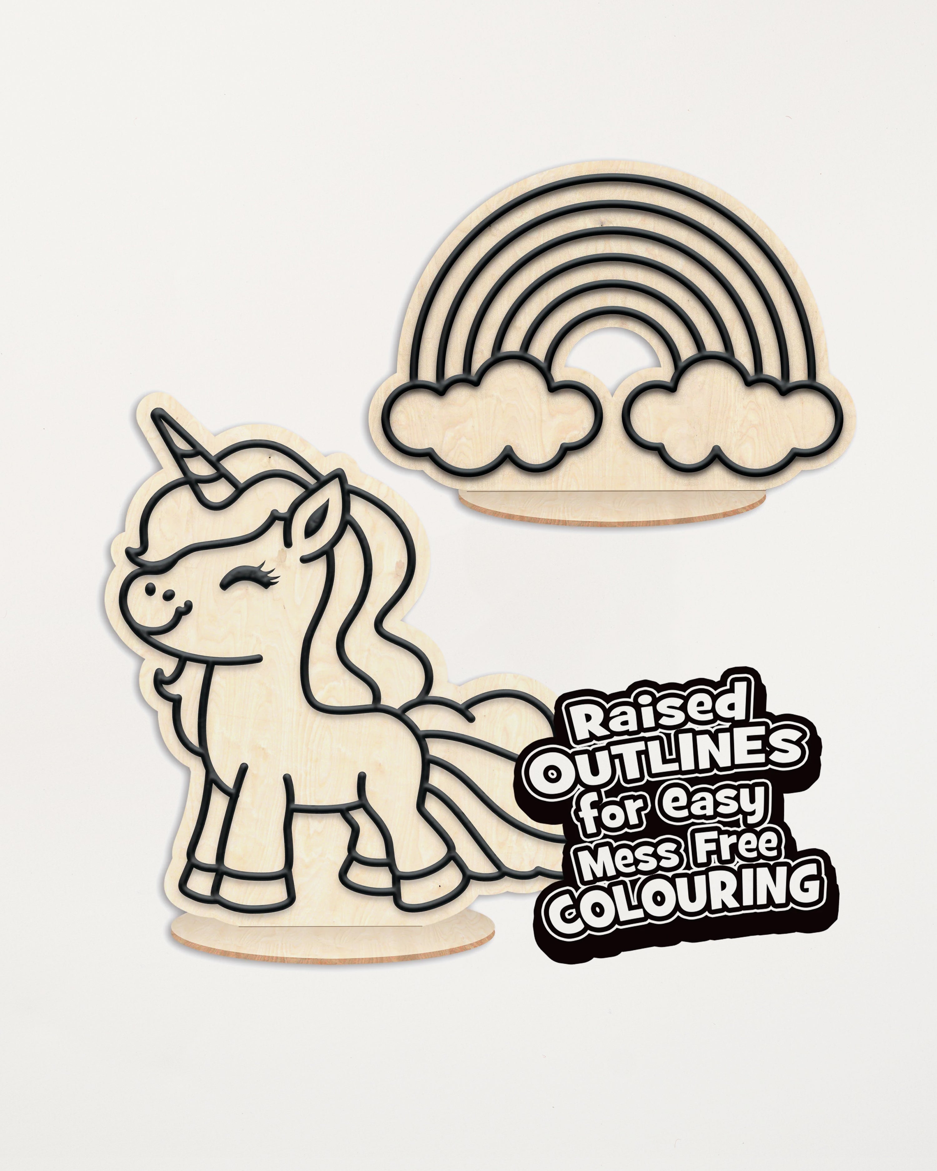 Unicorn Clay Colouring Kit