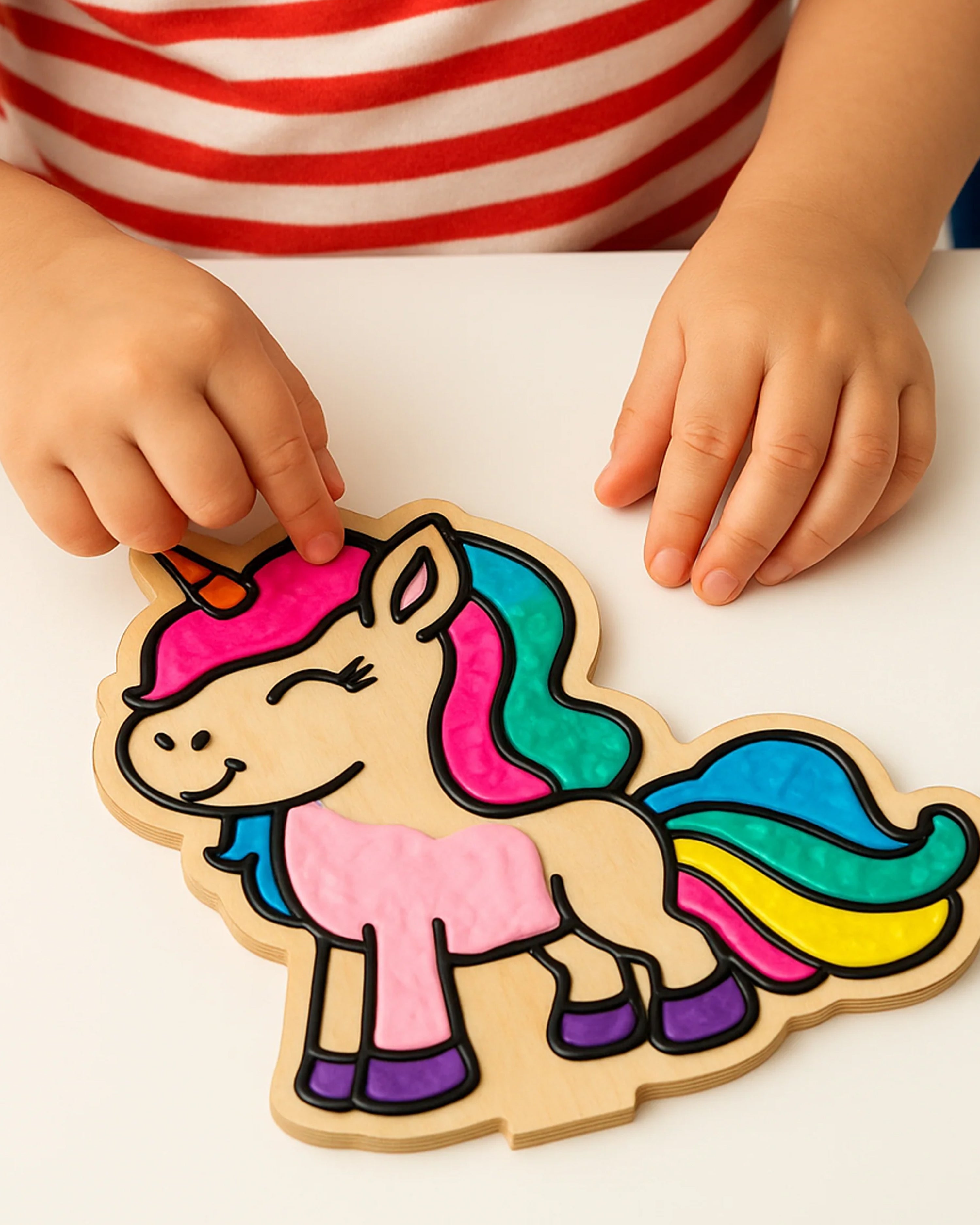 Unicorn Clay Colouring Kit