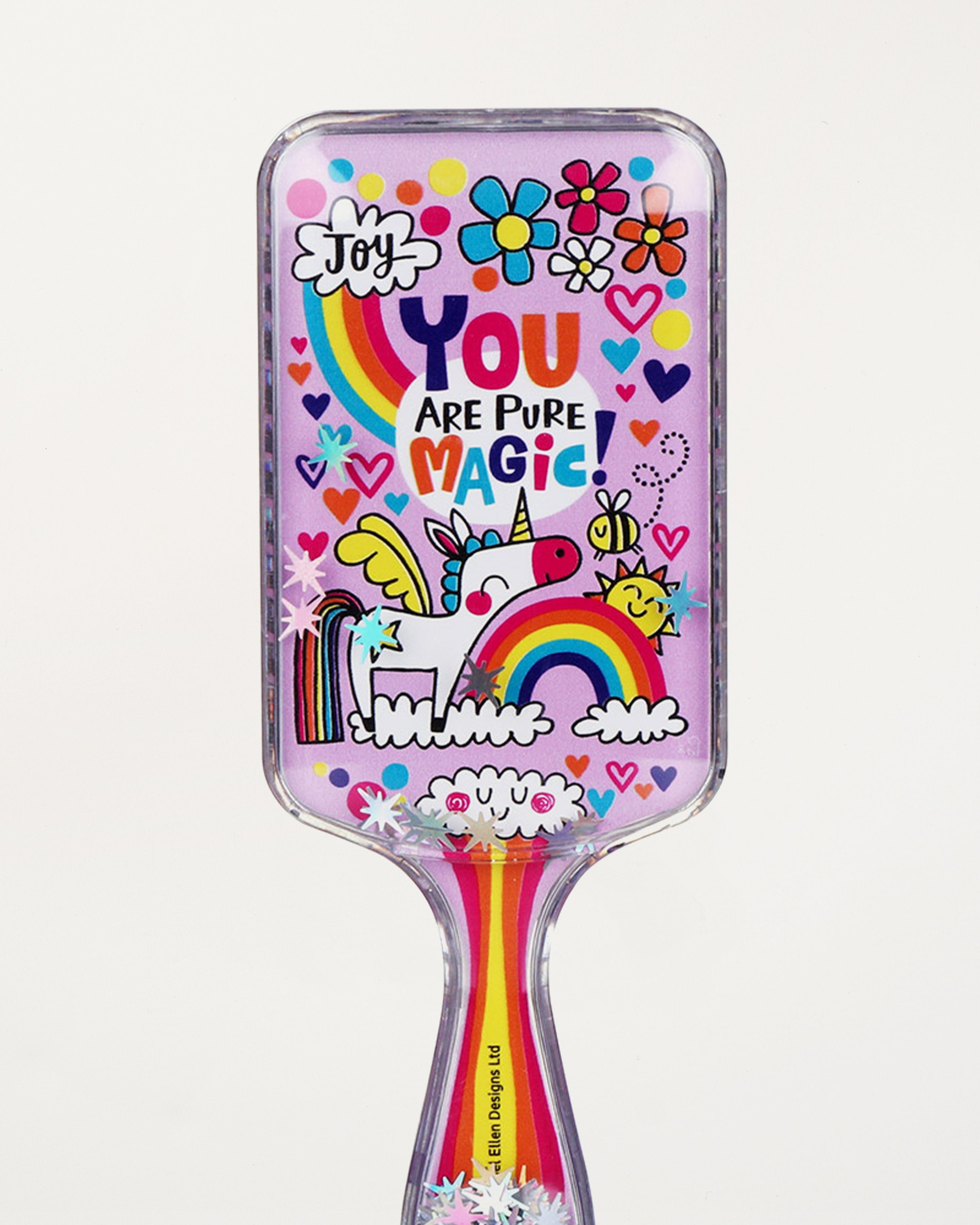 Unicorn Joyful Little Children's Hairbrush with Sparkles