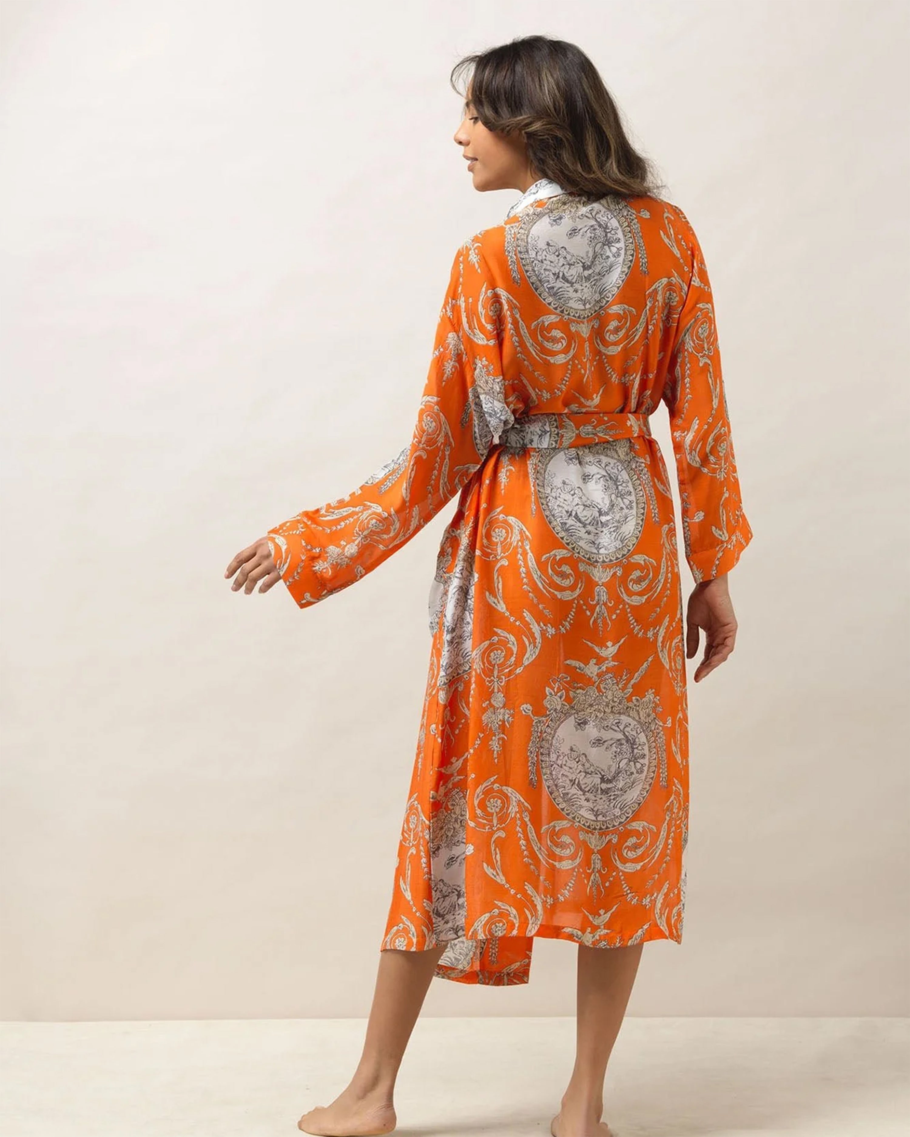 Valentine Orange Gown
