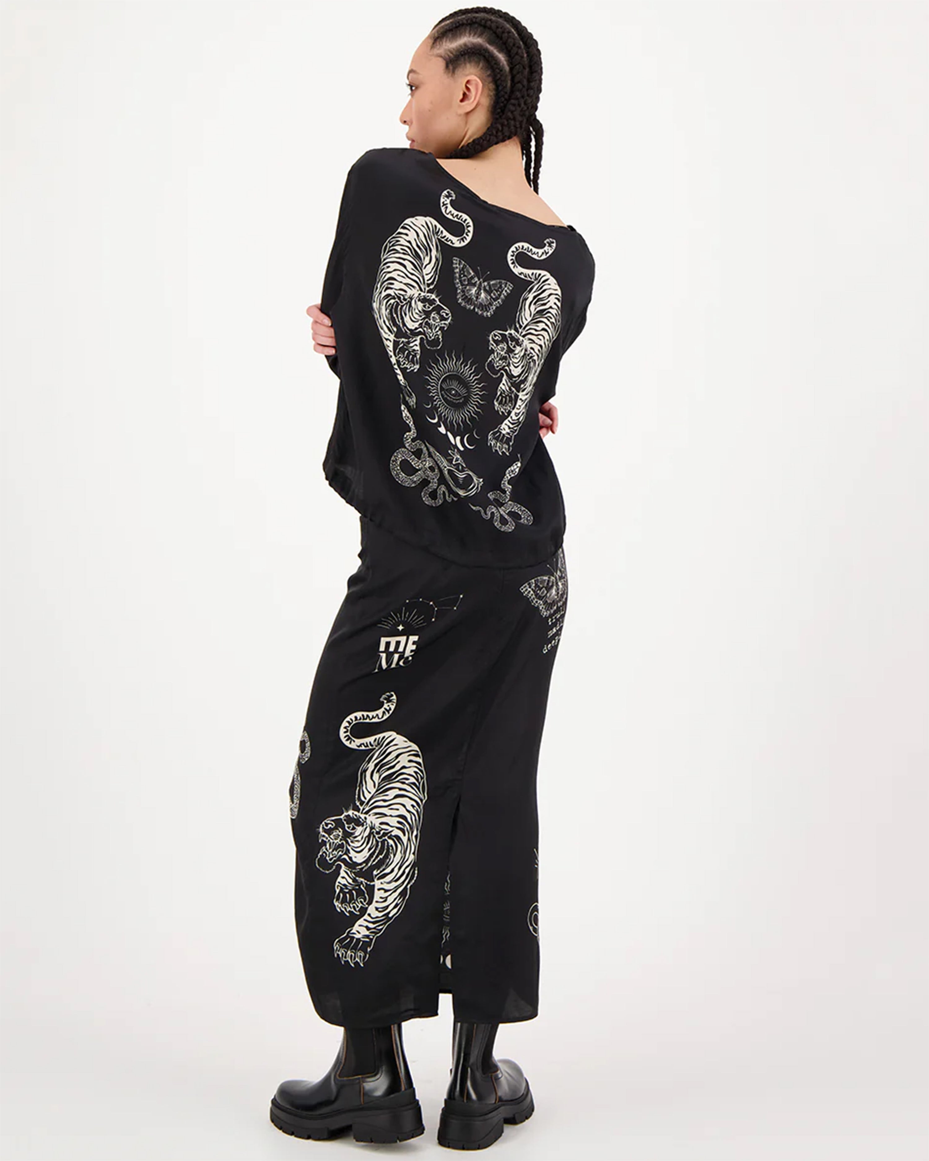 Valery Black Magic Slim Skirt