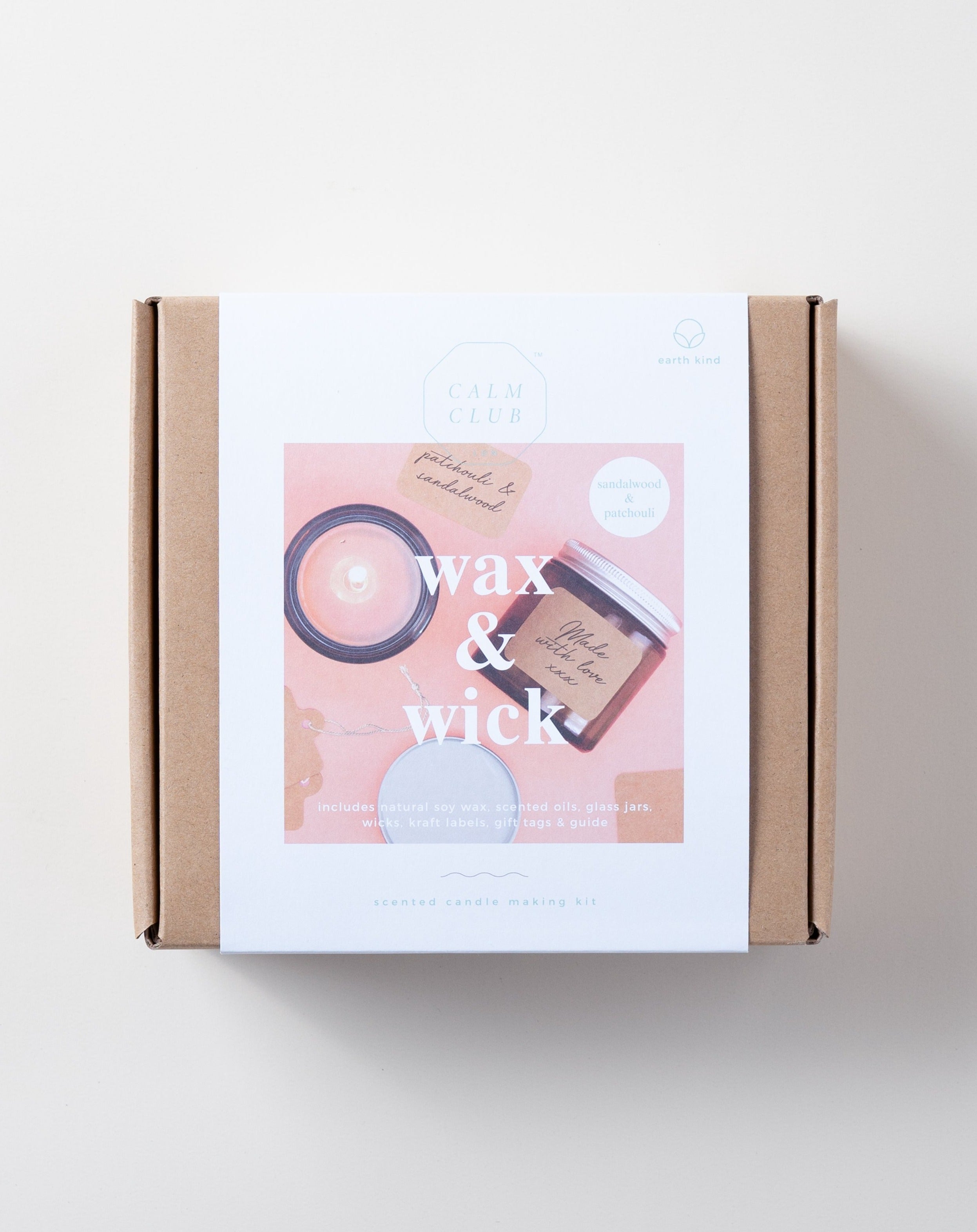 Wax & Wick Sandalwood Candle Making Kit