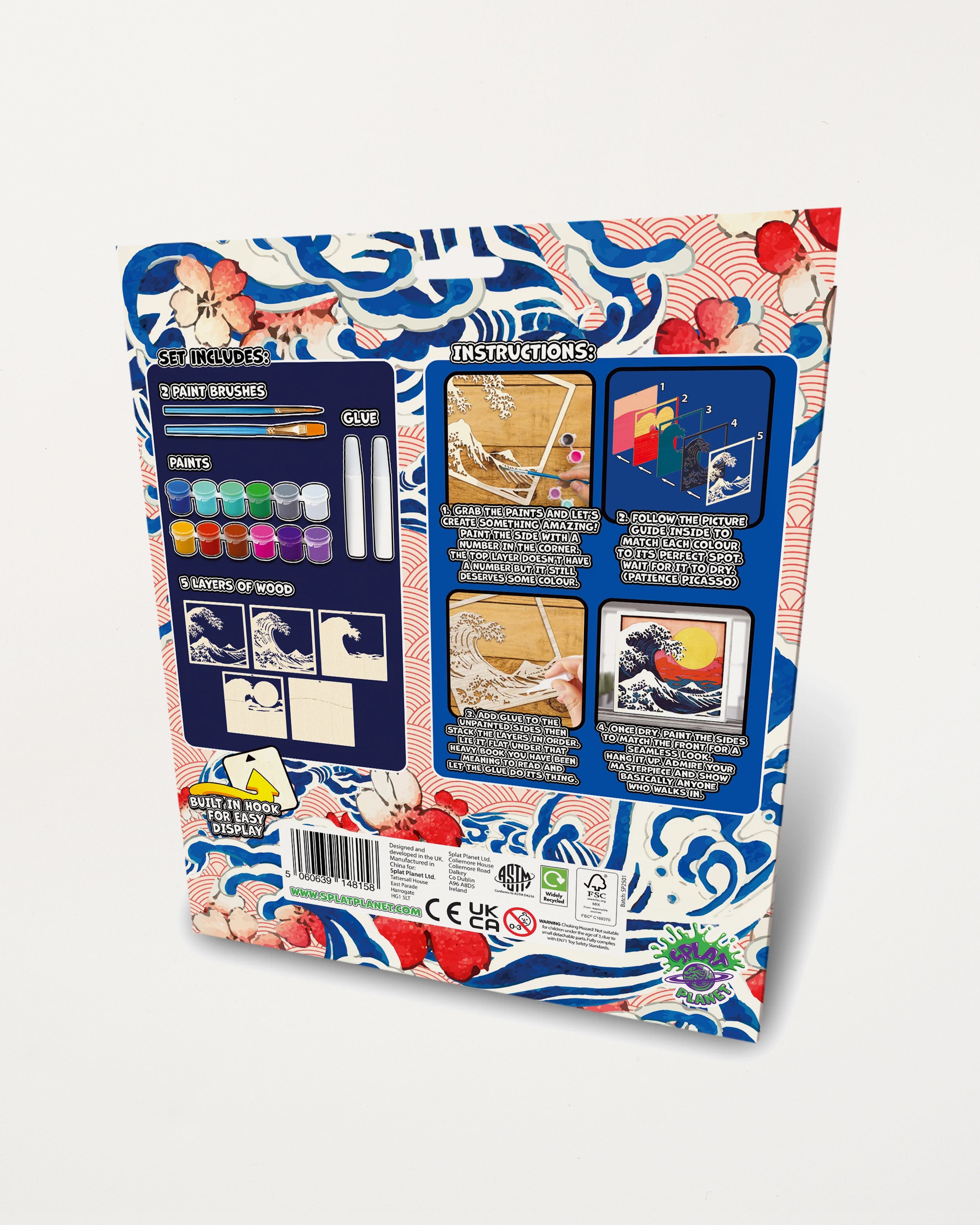 Wooden Great Wave Art Kit