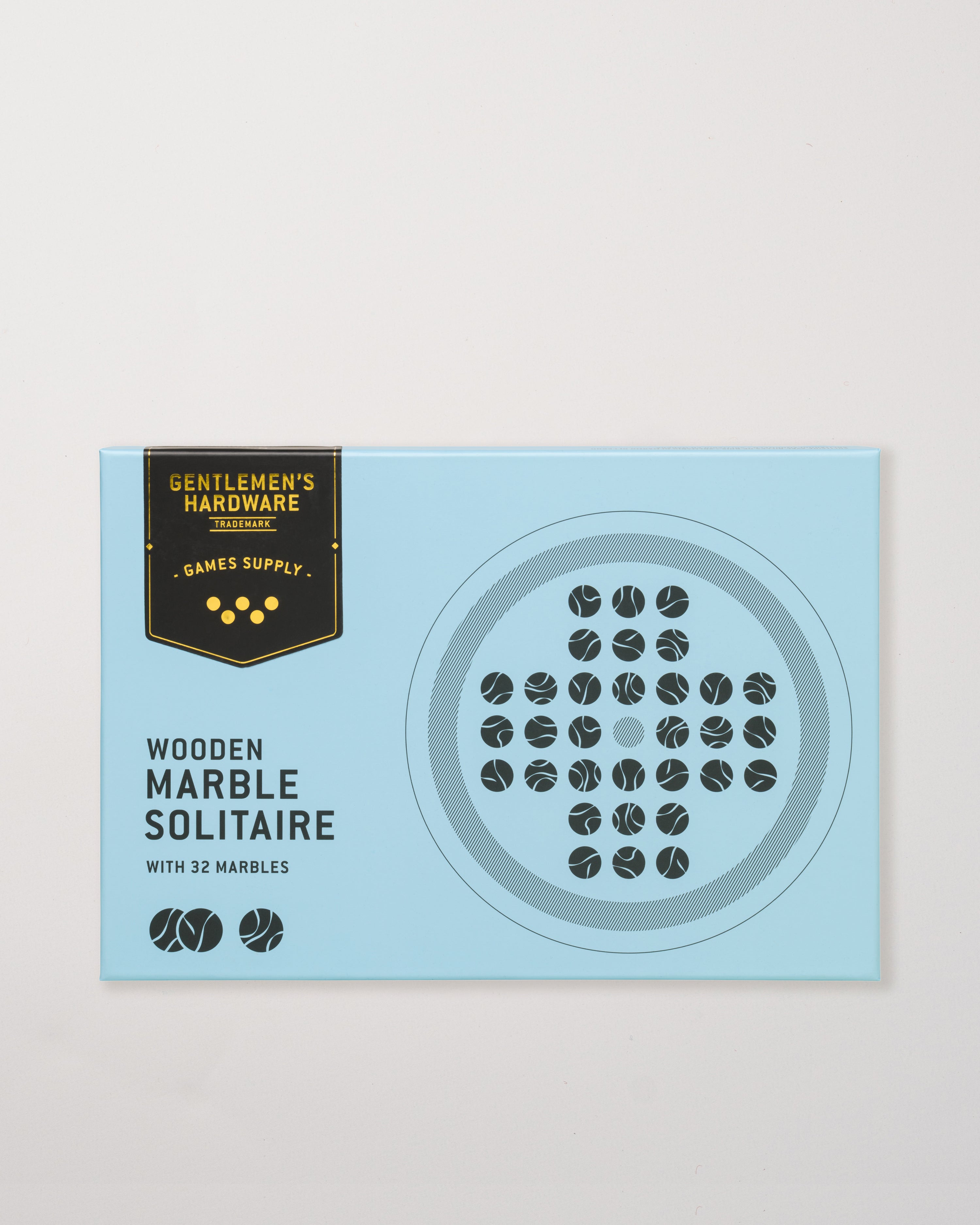 Wooden Marble Solitaire