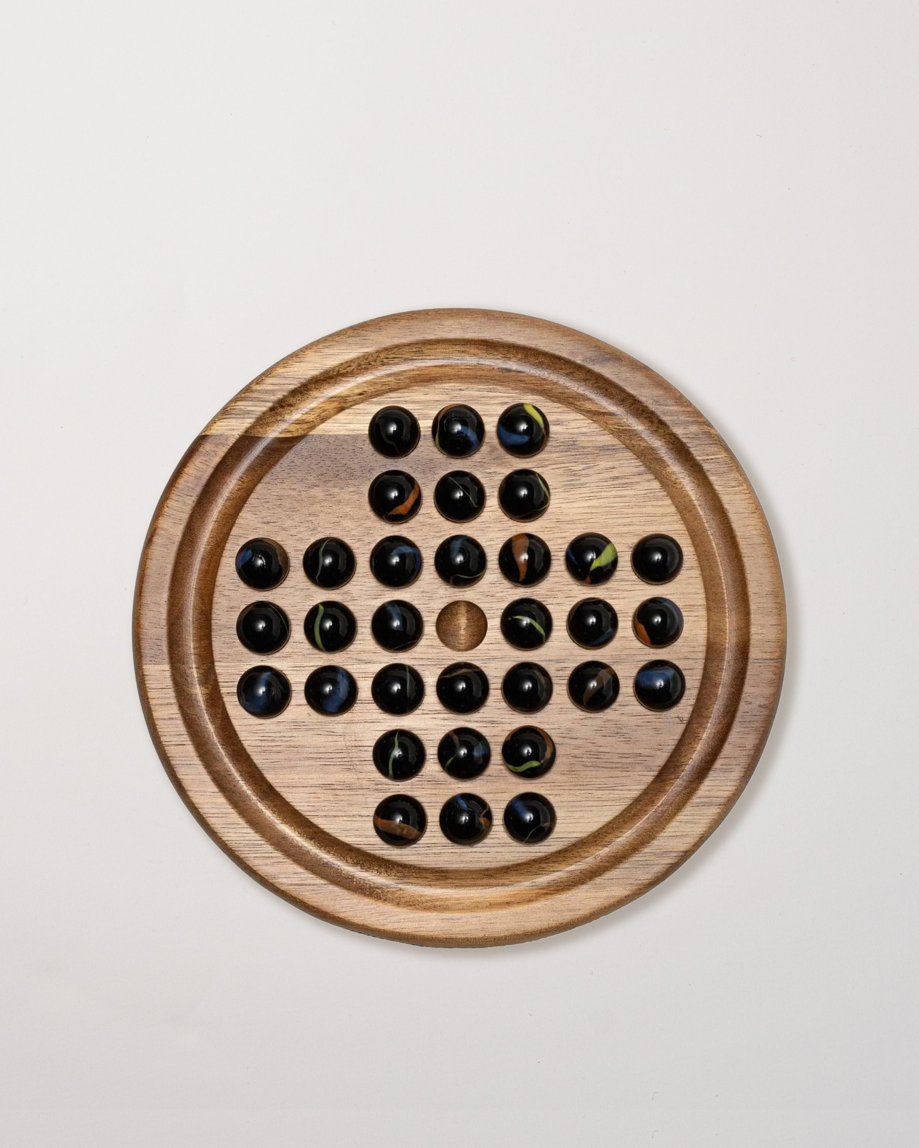 Wooden Marble Solitaire