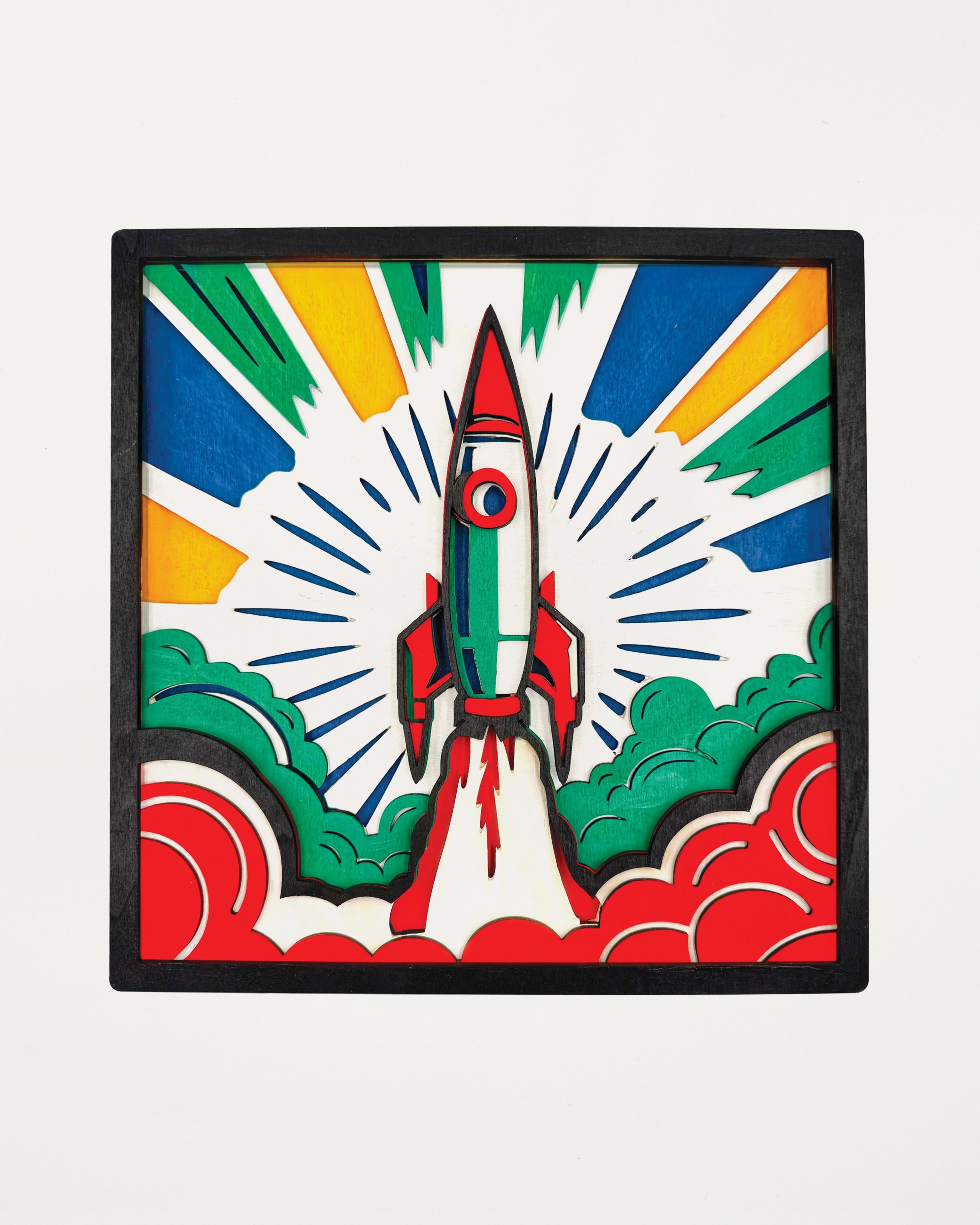 Wooden Spaceship Art Kit