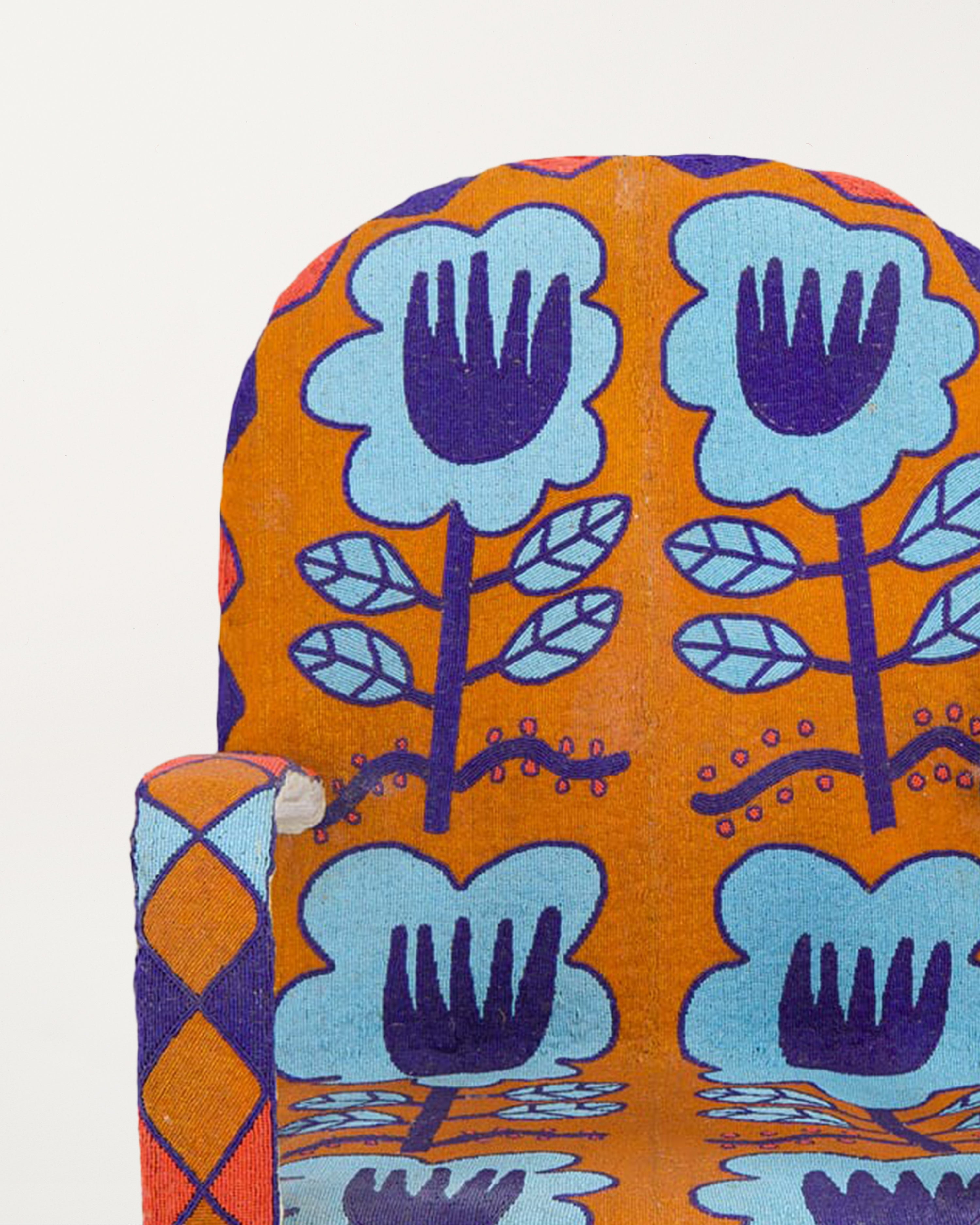 Yoruba Armchair Orange