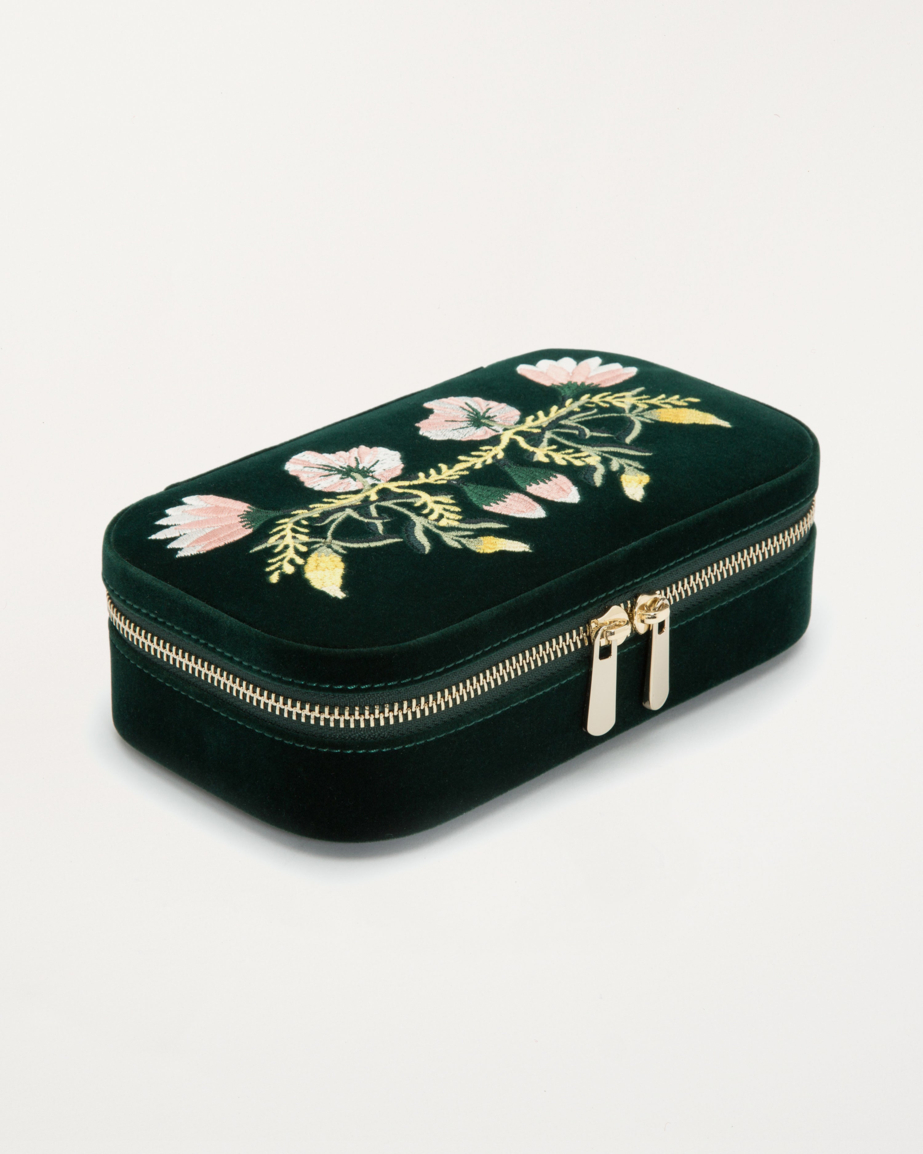 Zoe Travel Zip Case Forest Green
