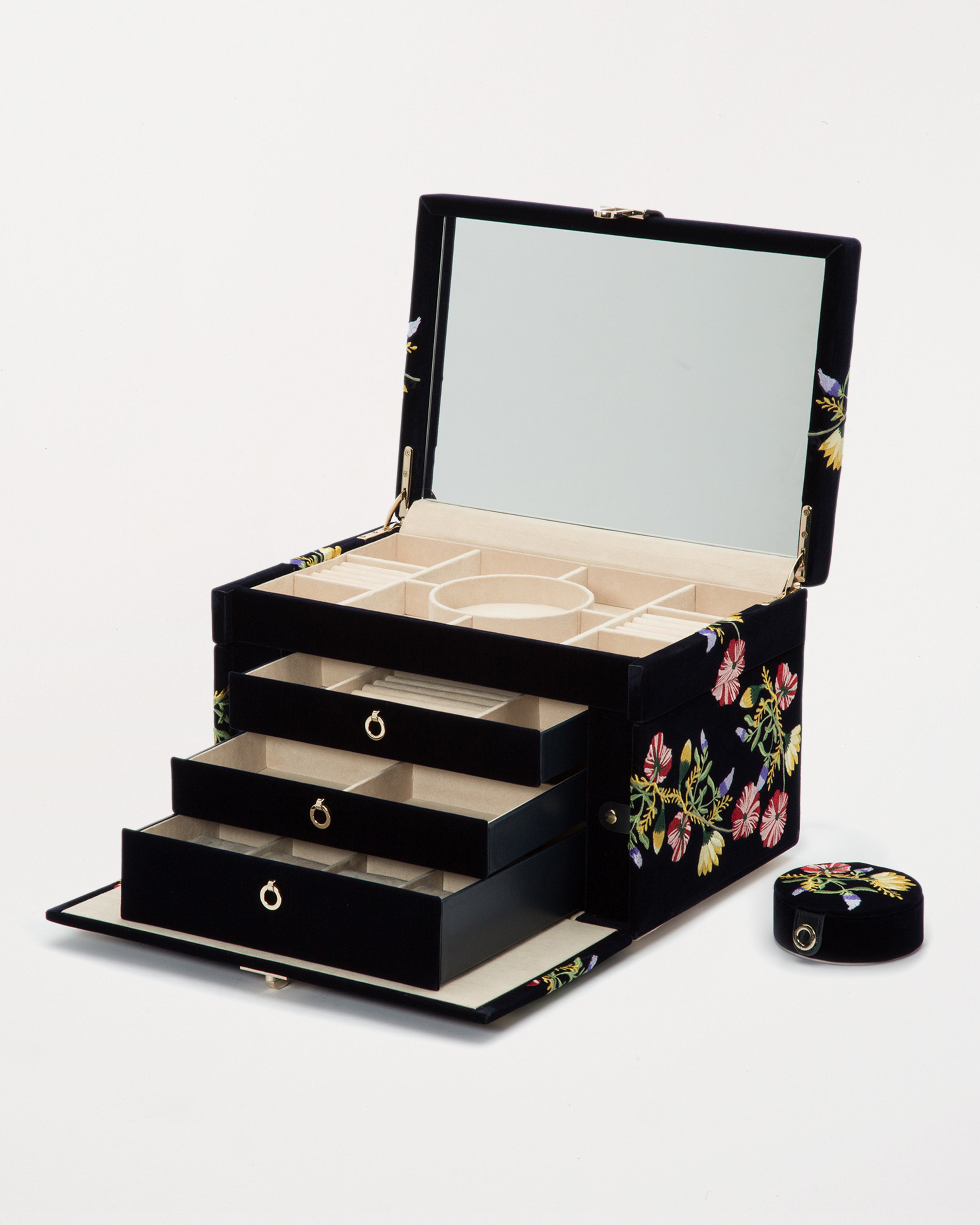 Zoe Large Jewellery Box Indigo