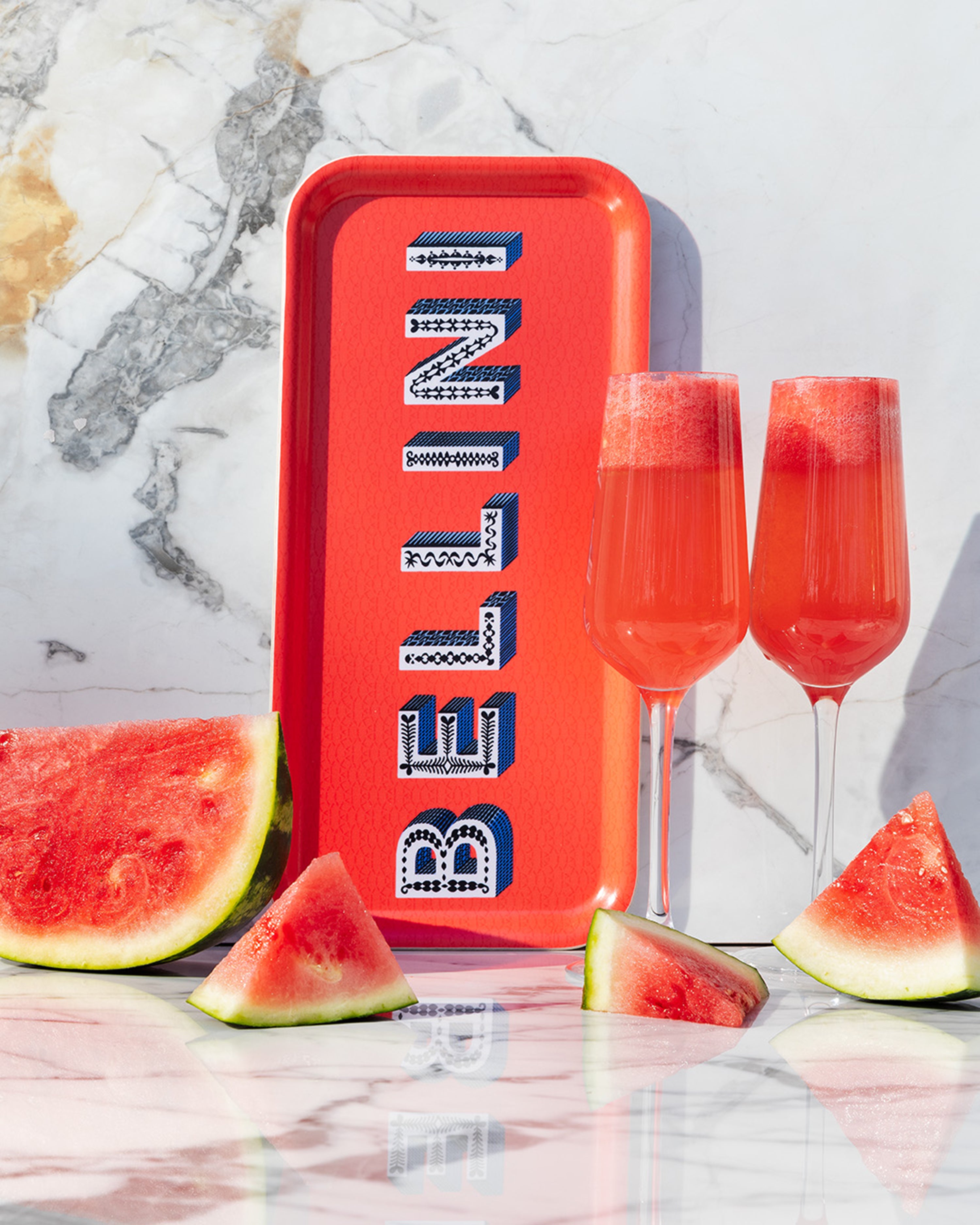 Bellini/Coral Tray 32x15cm